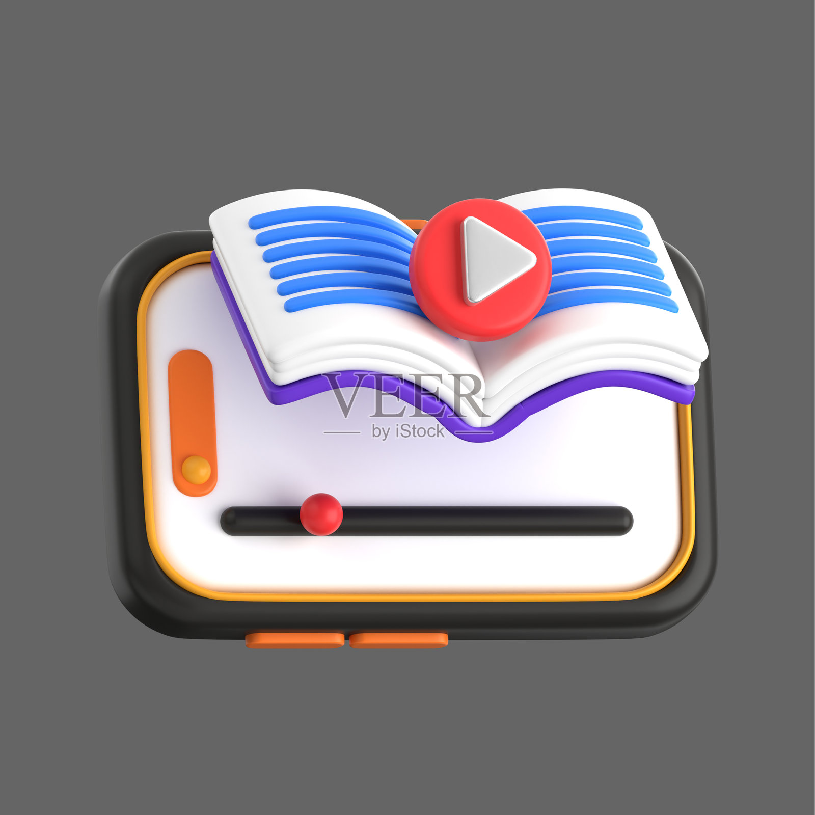 视频学习 3D 插图照片摄影图片