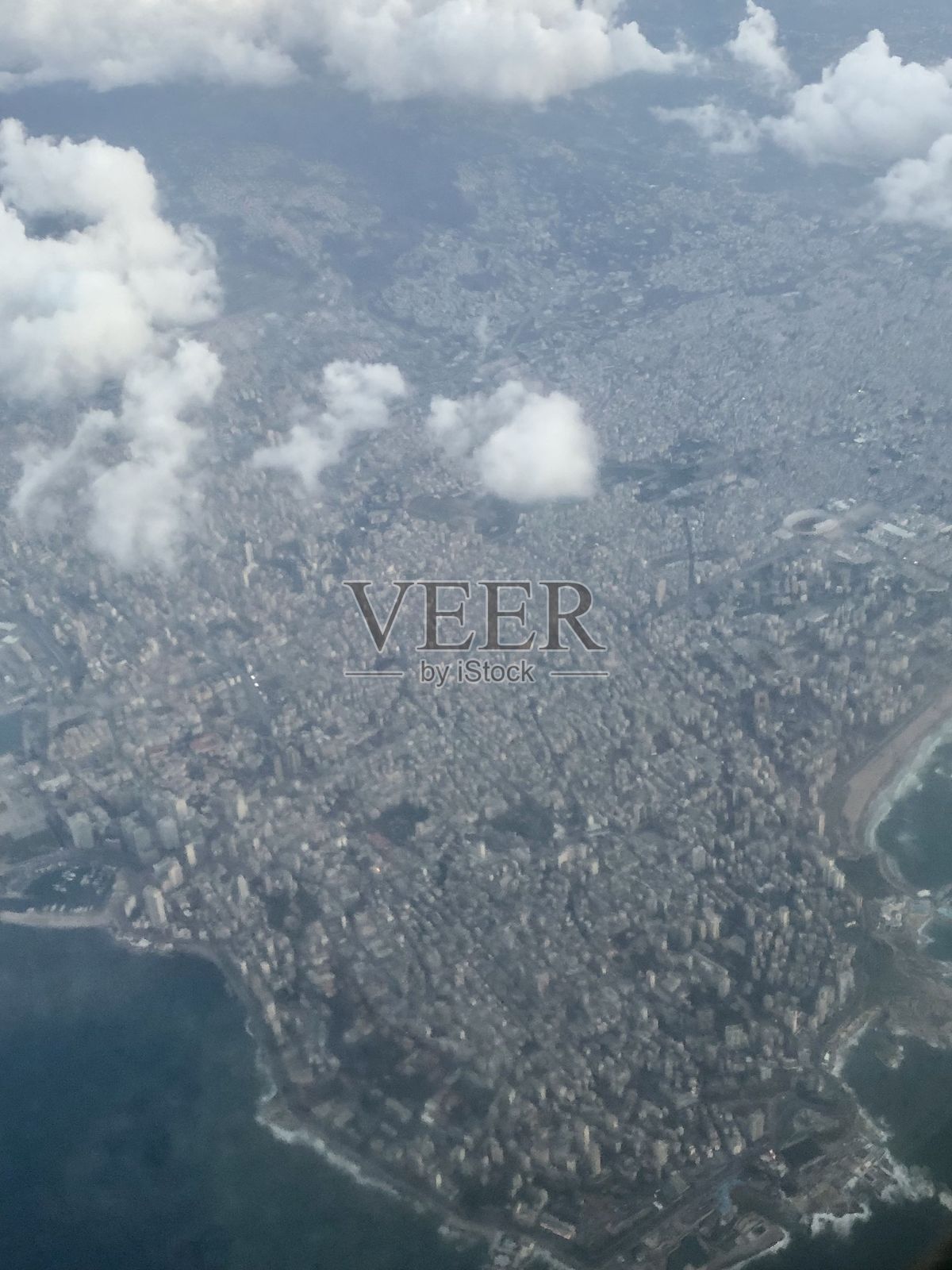 贝鲁特,黎巴嫩的鸟瞰图照片摄影图片