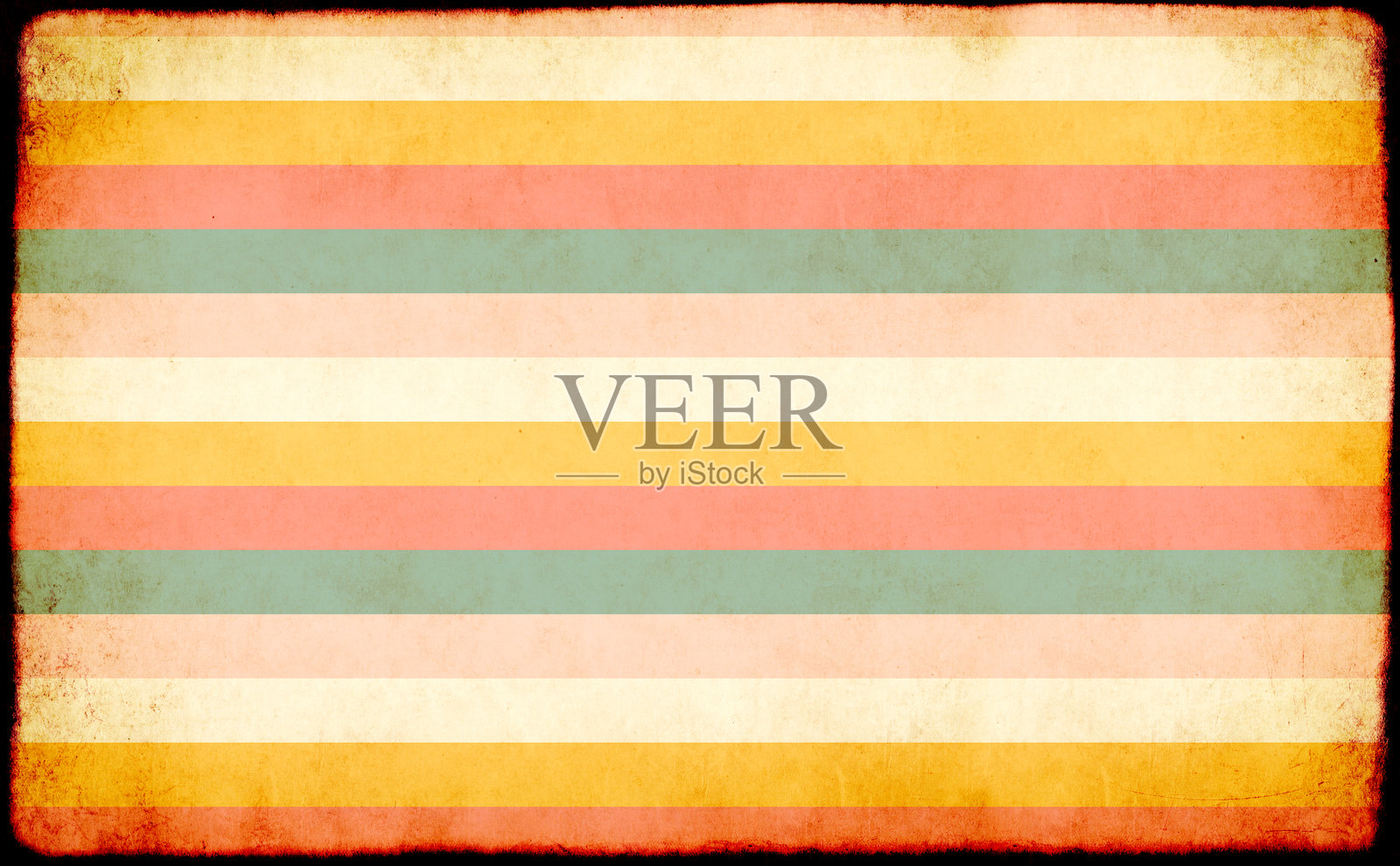 复古风格的磨损背景,带有纸张纹理和不同颜色的条纹图案。横向或纵向的复古横幅,具有纸张纹理。复古纸板背景。留白供文本使用。照片摄影图片