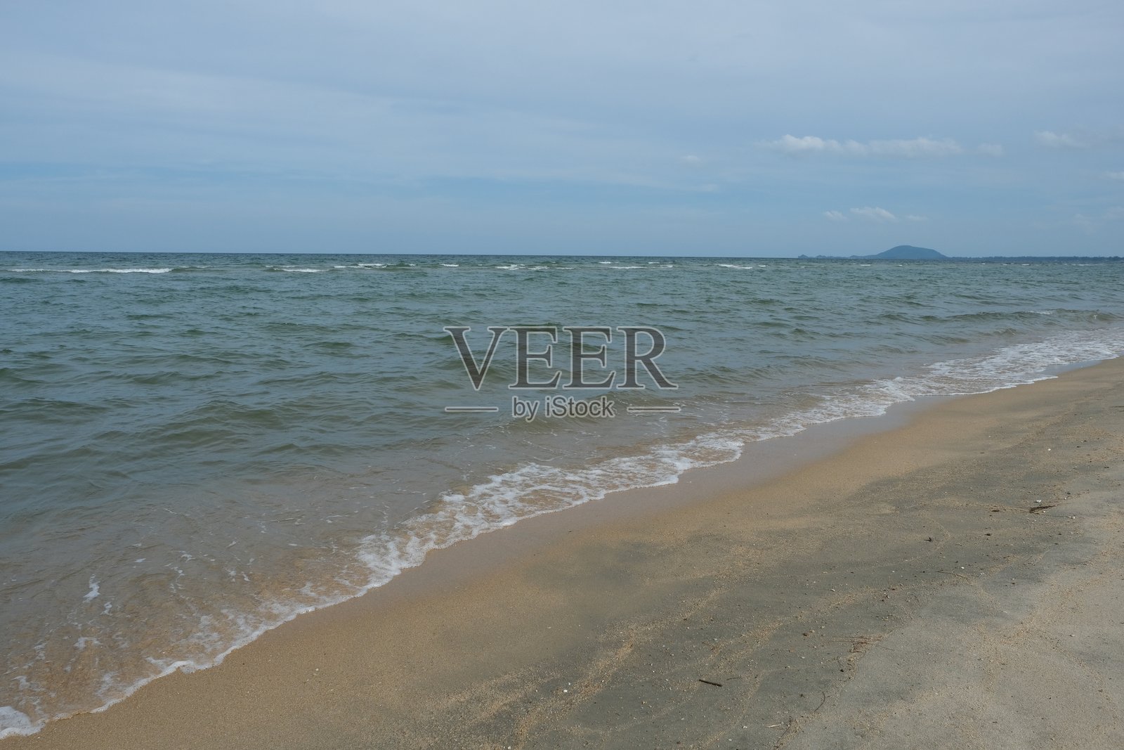 沙滩和海洋作为背景照片摄影图片