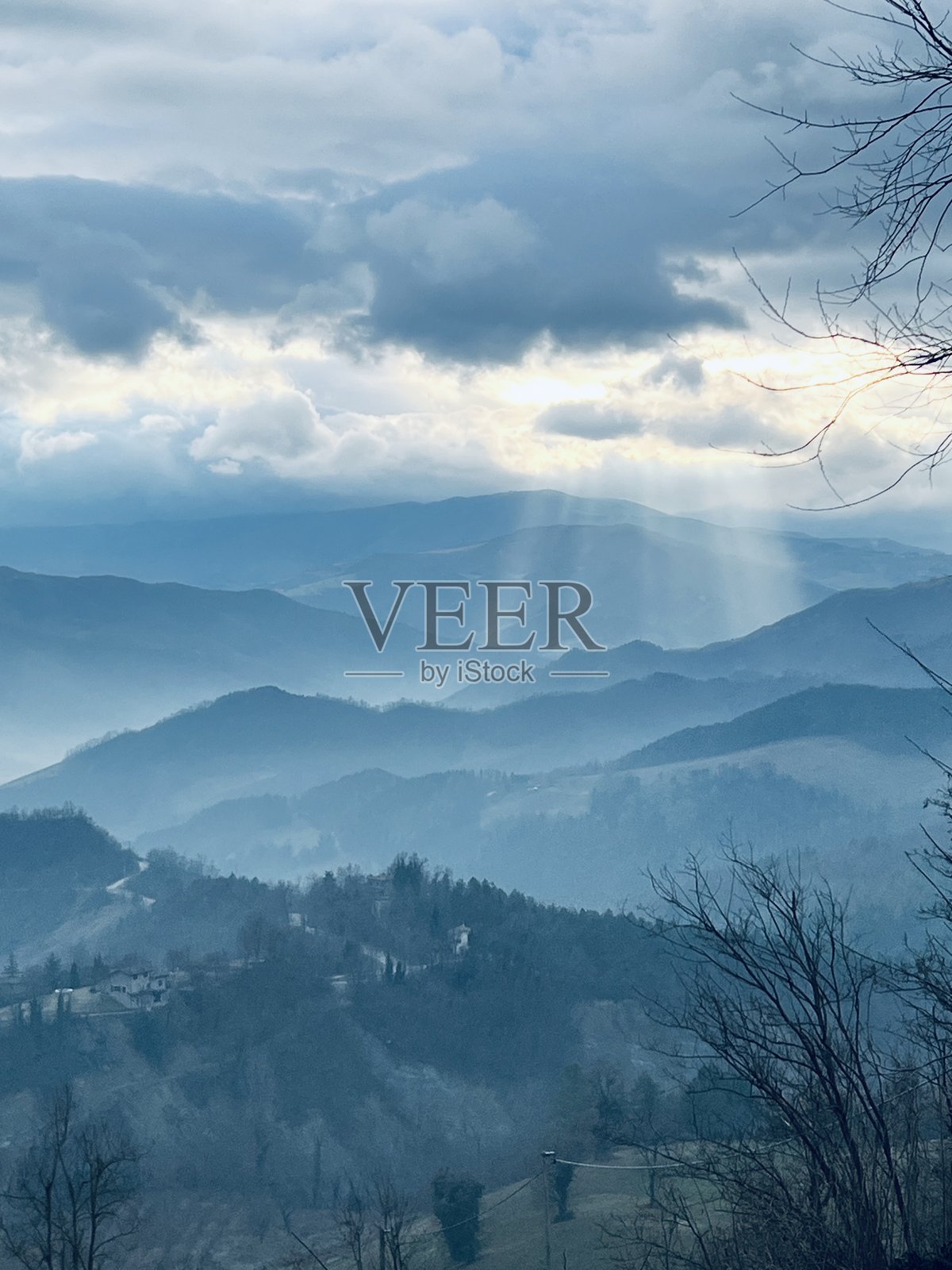 山脉与天空的美丽景色照片摄影图片