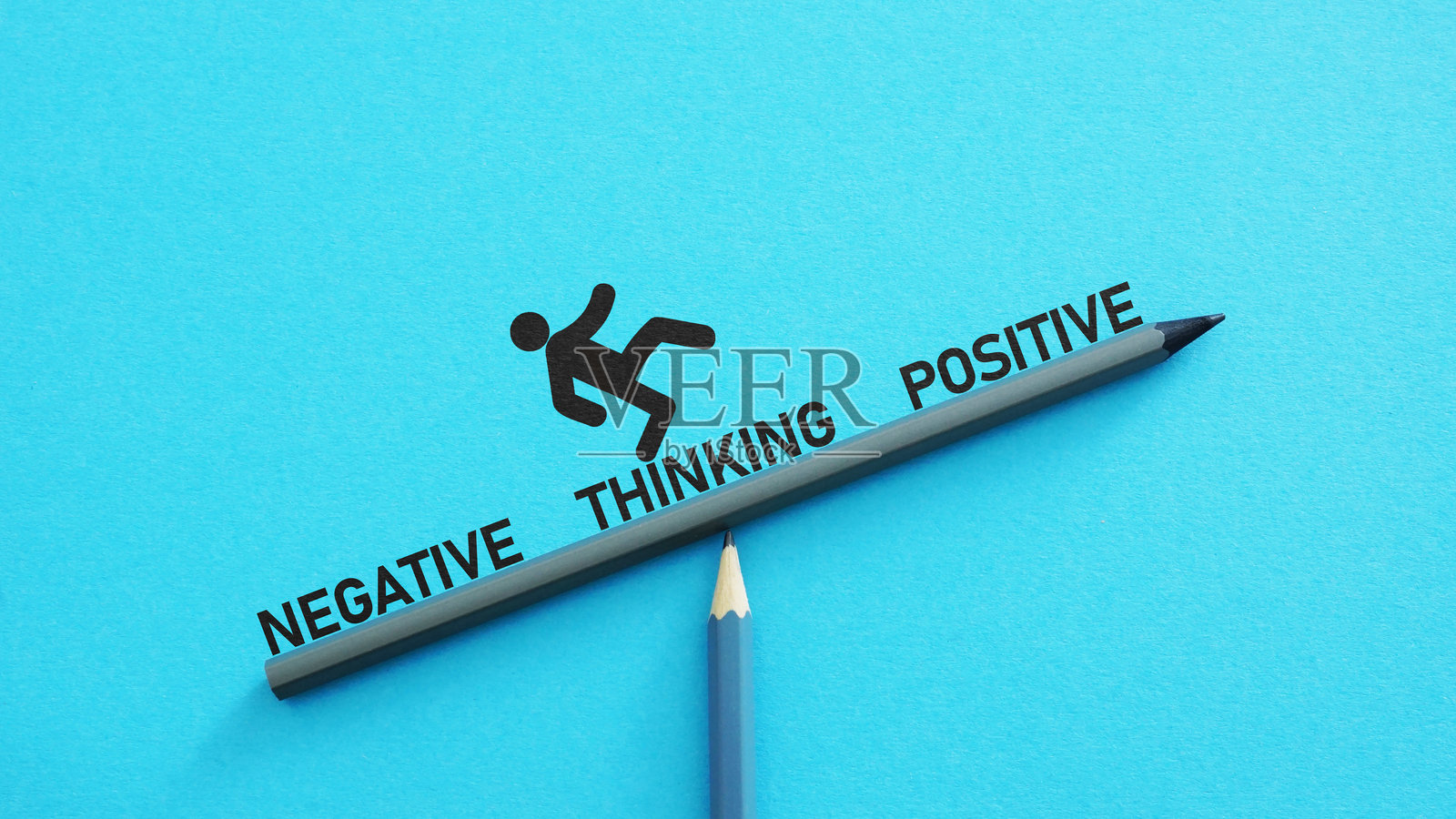 积极思维与消极思维之间的不平衡照片摄影图片