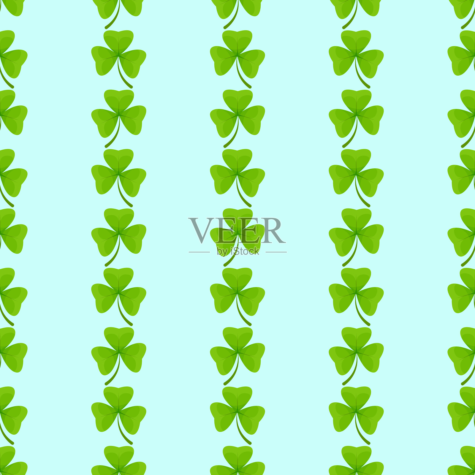 三叶草图案插画图片素材