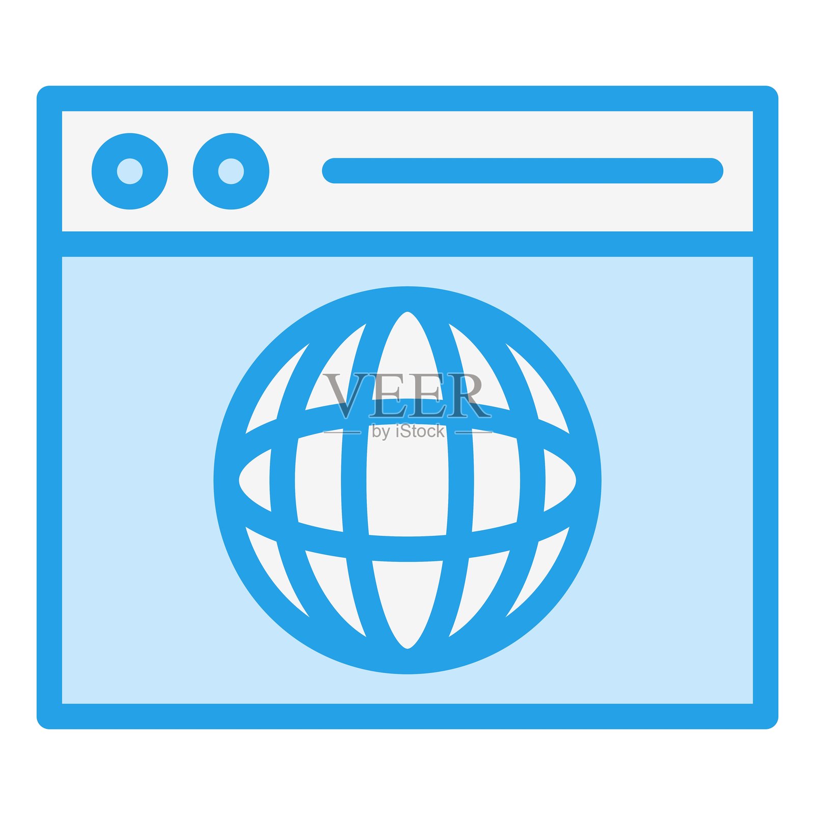 浏览器矢量图标设计插图插画图片素材