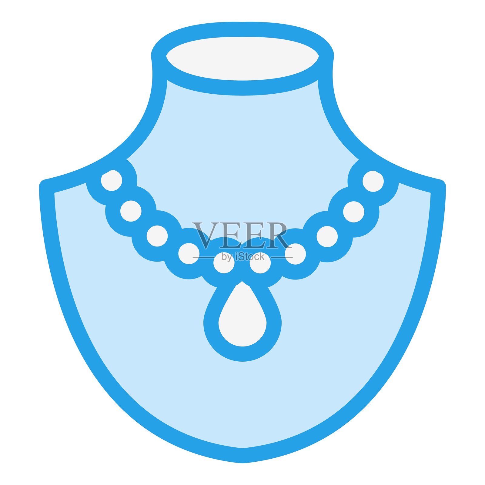 项链矢量图标设计插图插画图片素材