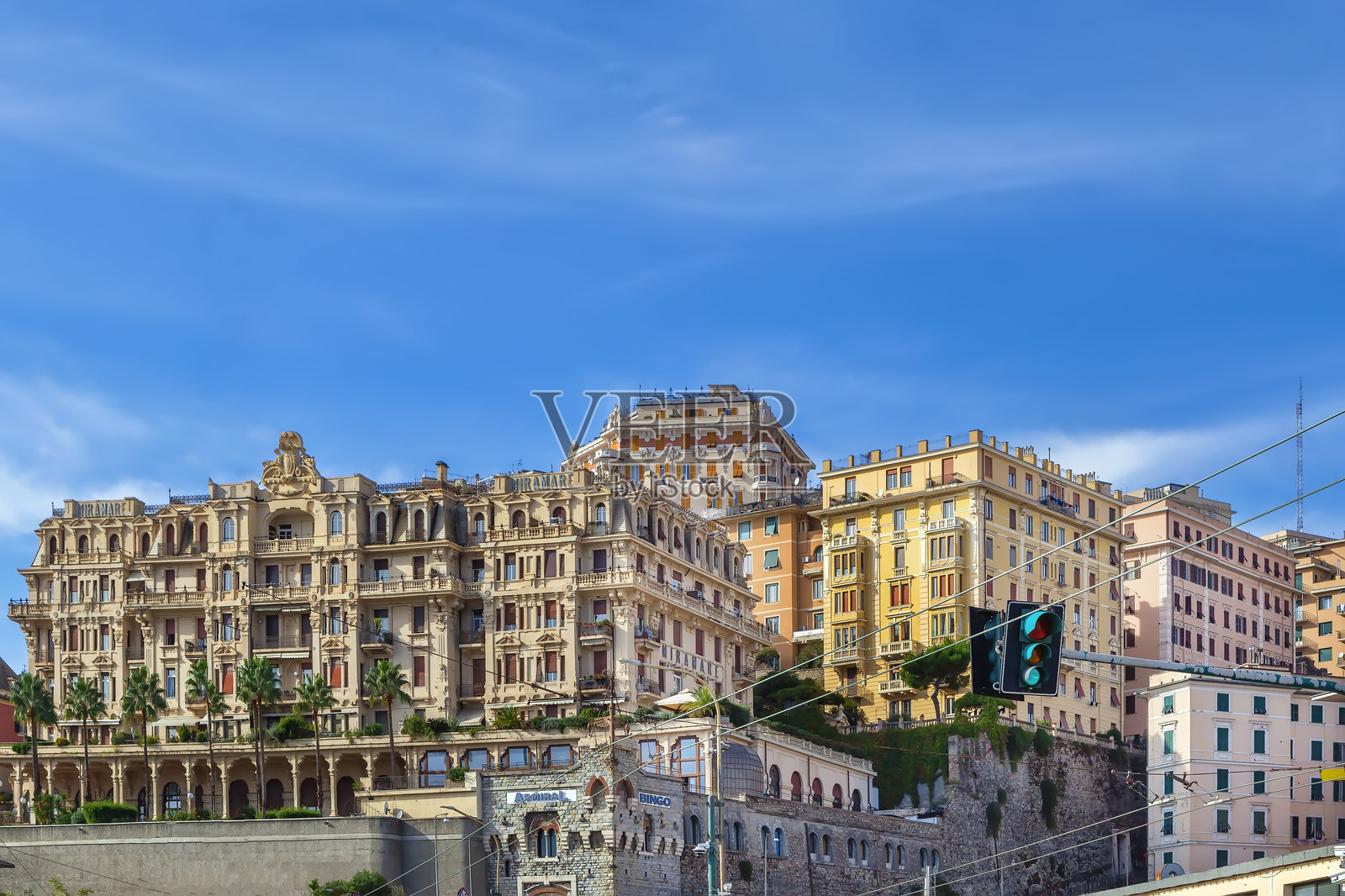 意大利热那亚的广场照片摄影图片