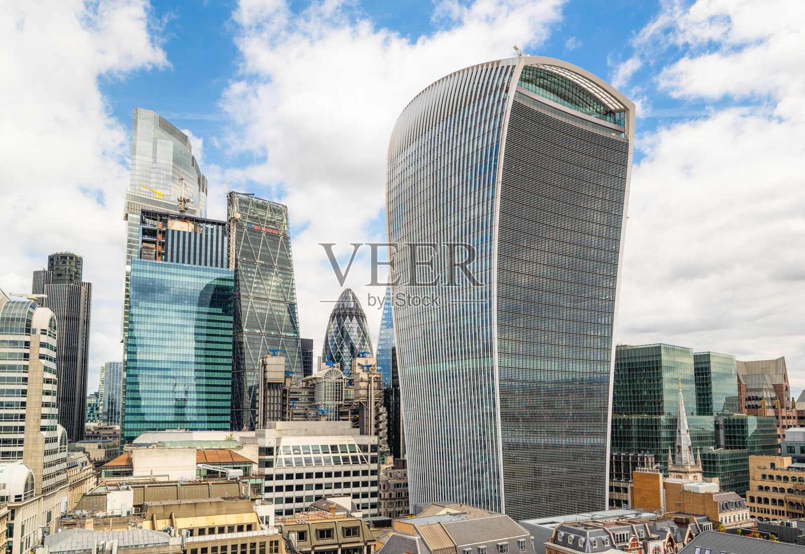 伦敦市的全景照片摄影图片