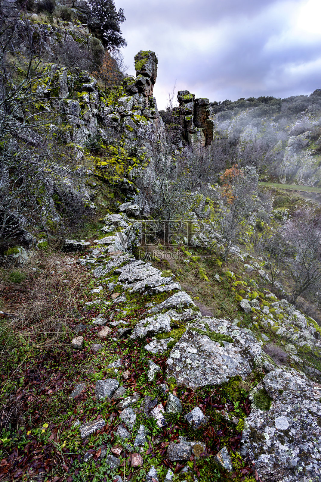 埃尔维拉峡谷的小径照片摄影图片