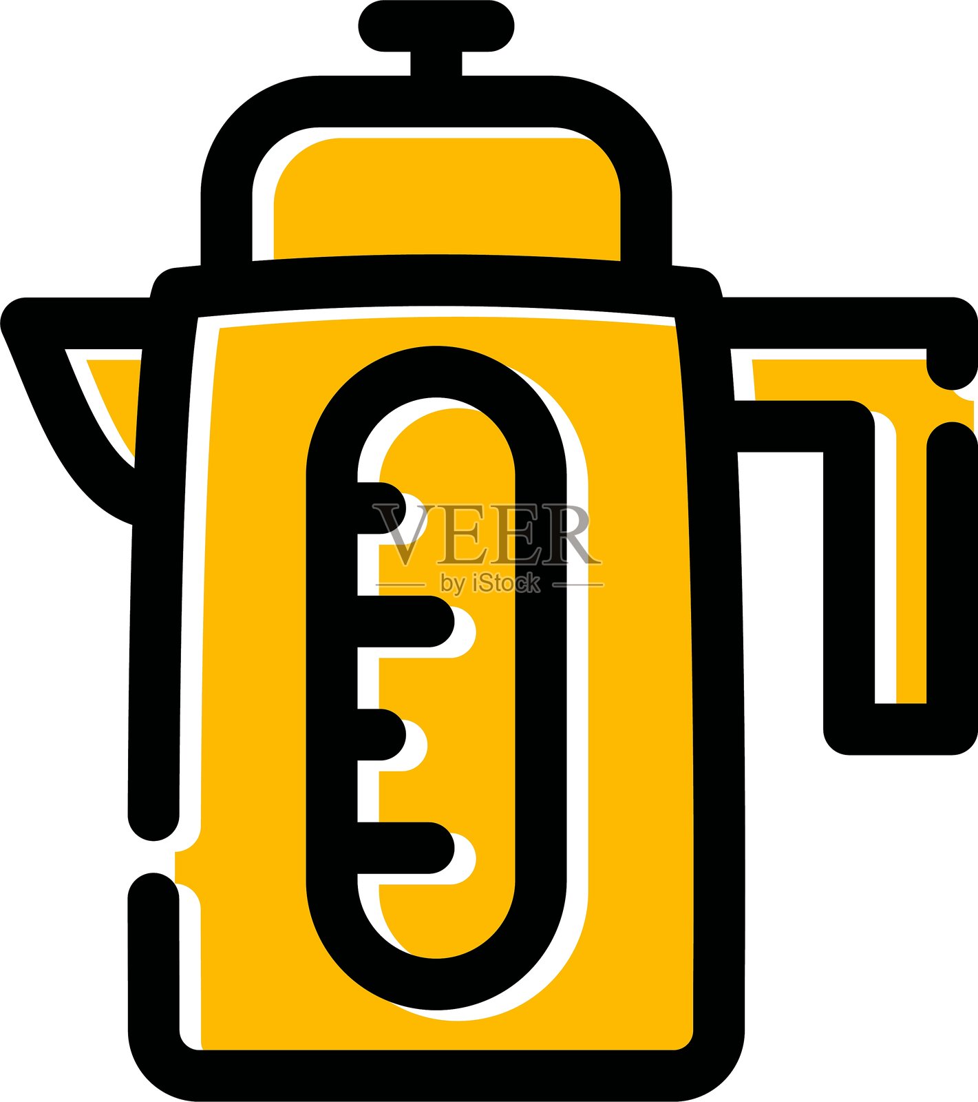 电水壶图标插画图片素材