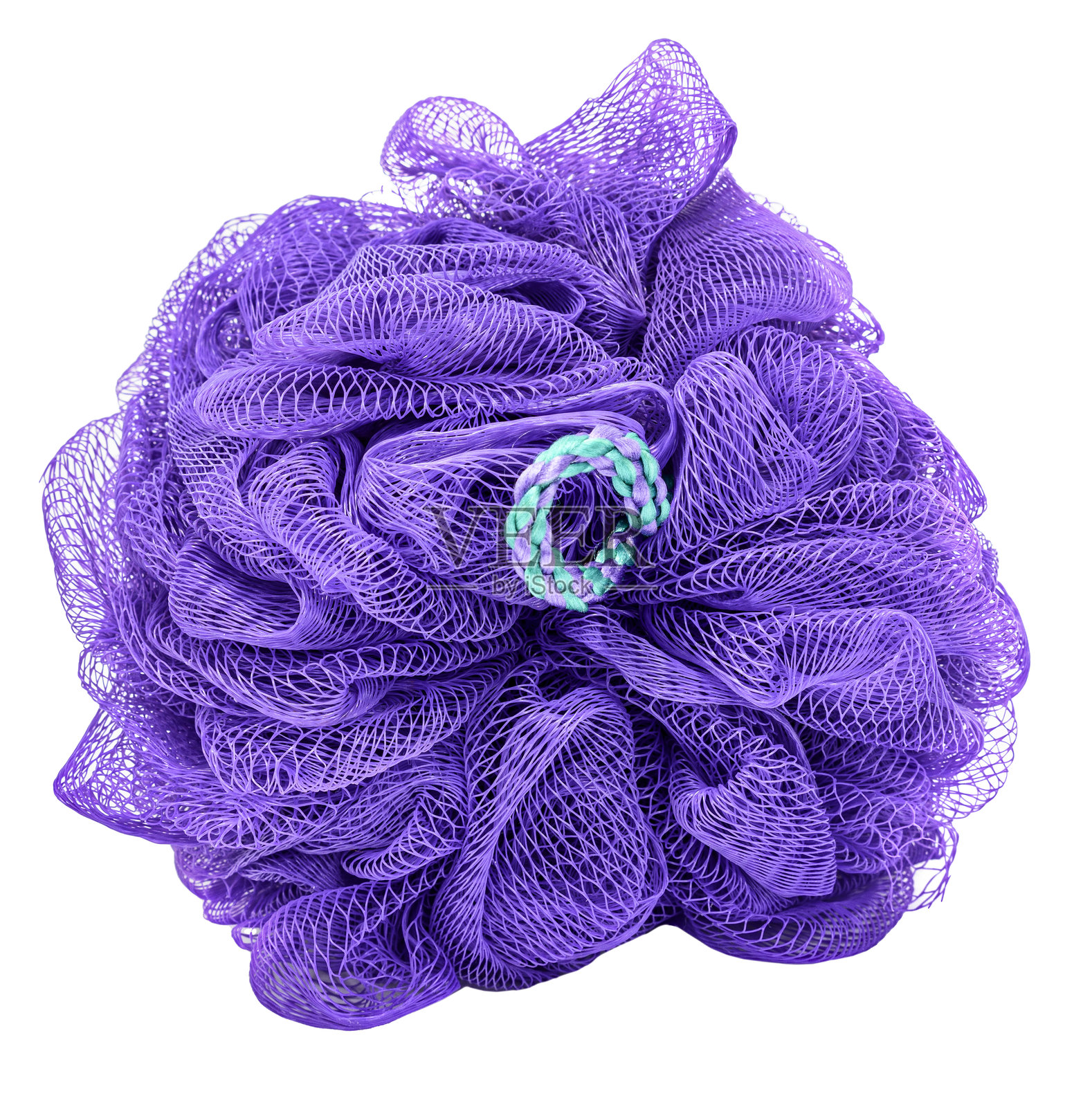 紫色发圈孤立在白色背景上照片摄影图片