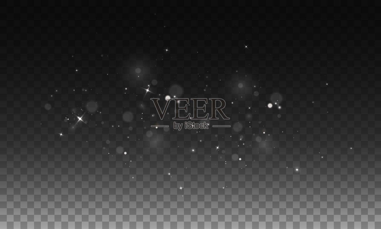 白色尘埃,圣诞尘埃发光的散景彩屑光和闪光纹理叠加,适用于您的设计。节日闪耀的白色尘埃。用于卡片、邀请函和横幅的假日粉末尘埃。照片摄影图片