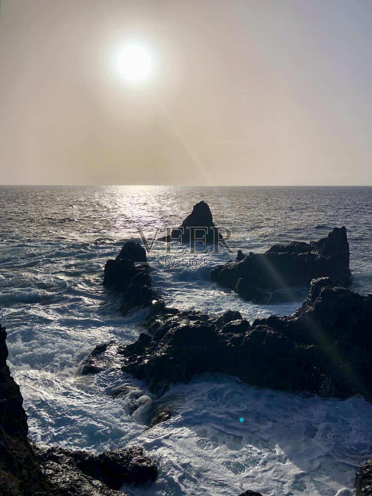 圣地亚哥港的海景照片摄影图片