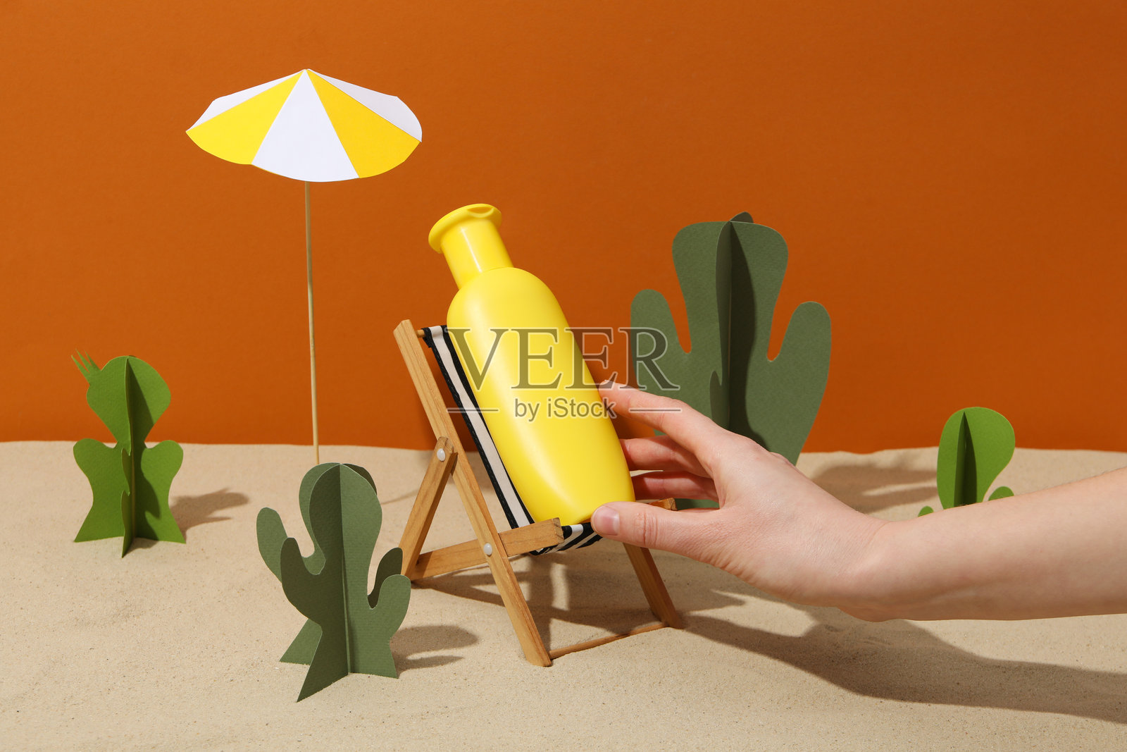 夏季皮肤和身体护理配件照片摄影图片