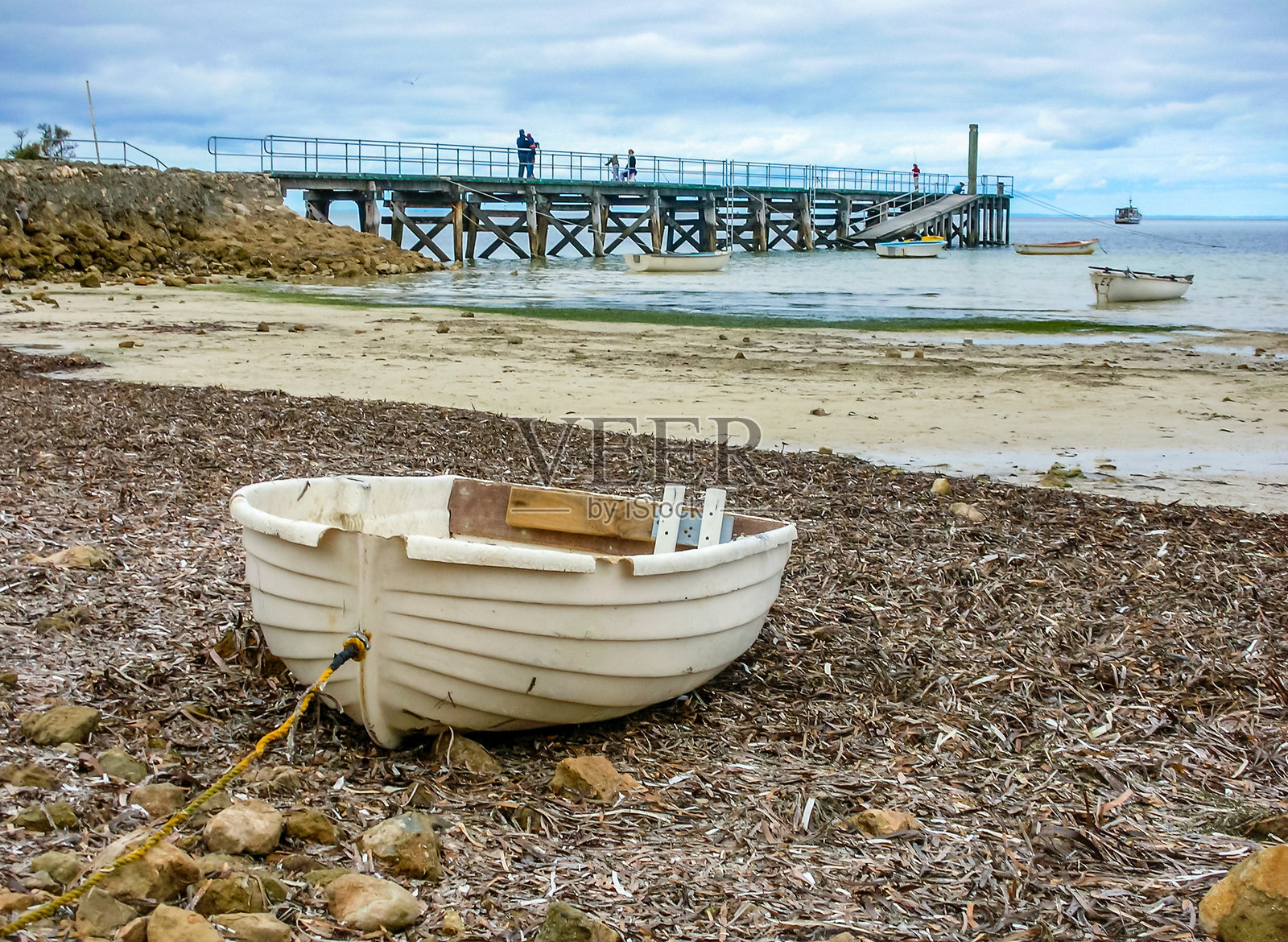 埃迪斯堡码头的渔船照片摄影图片