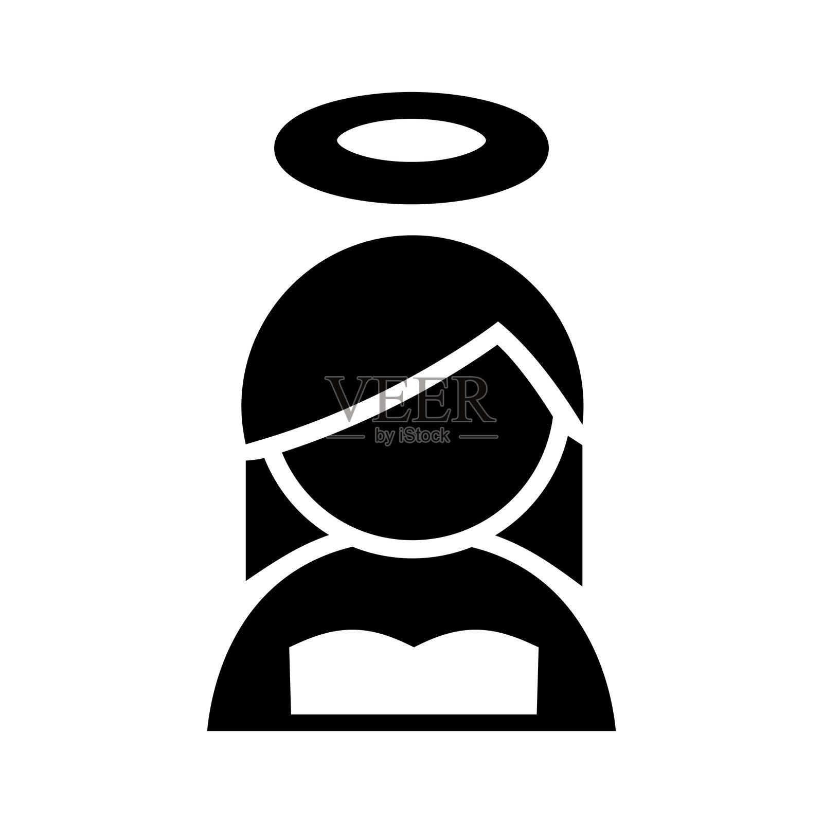 天使图标插画图片素材