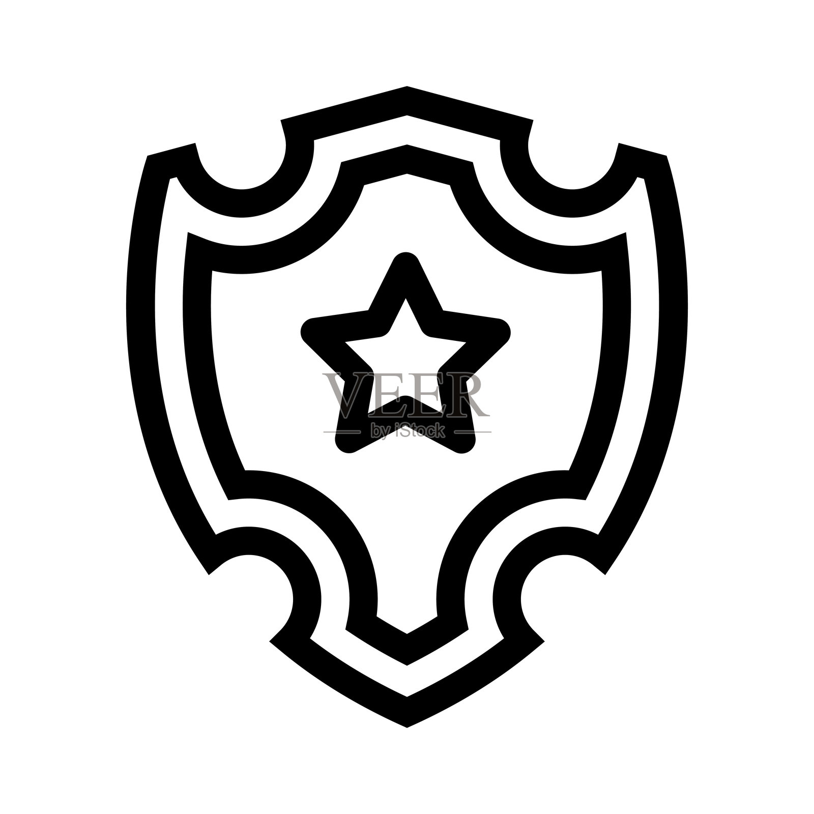 盾牌图标插画图片素材