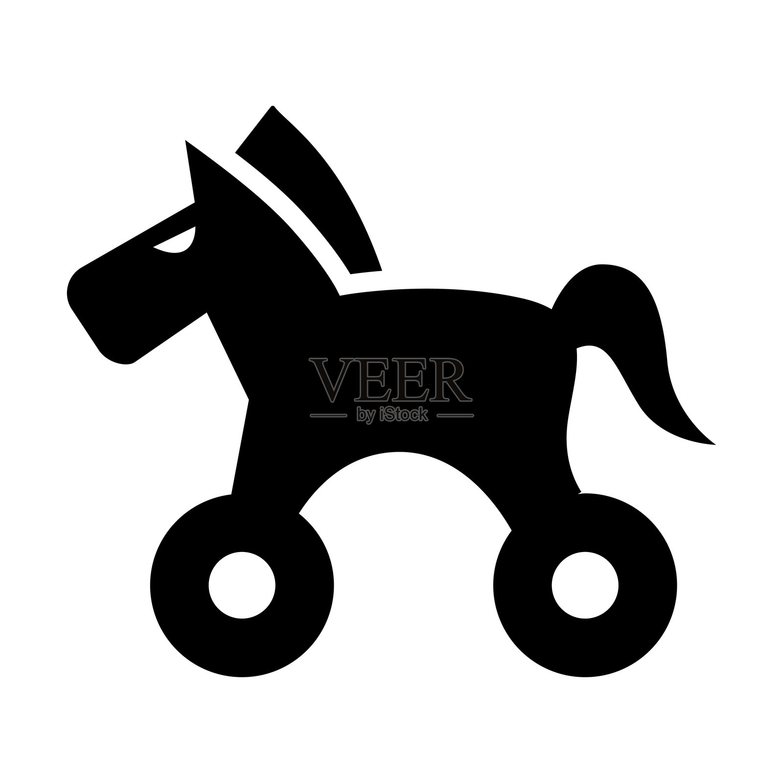 马玩具图标插画图片素材