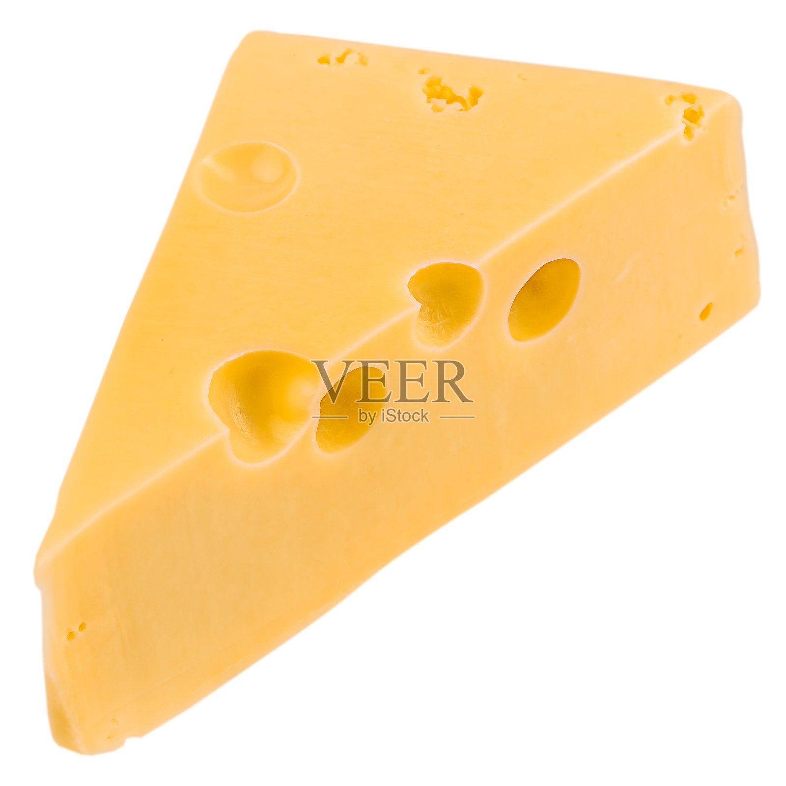 美味的奶酪块,孤立在白色背景上照片摄影图片