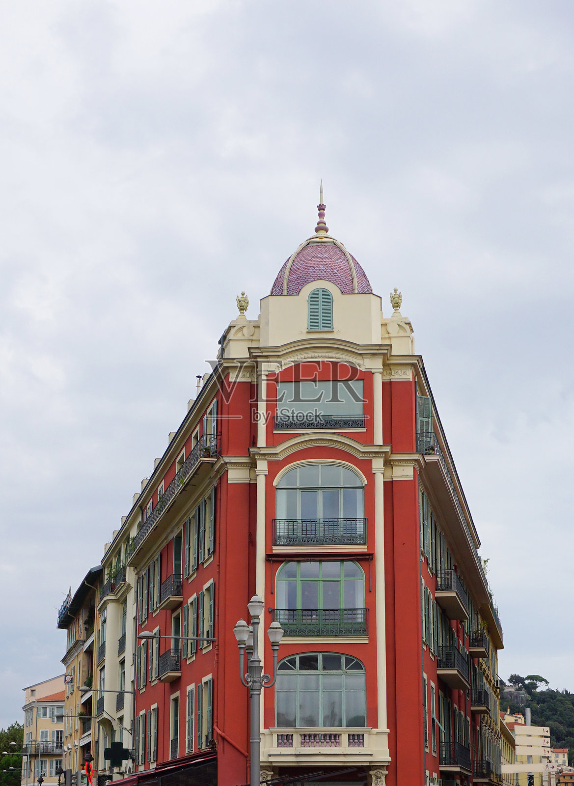 法国南部尼斯的美丽建筑照片摄影图片