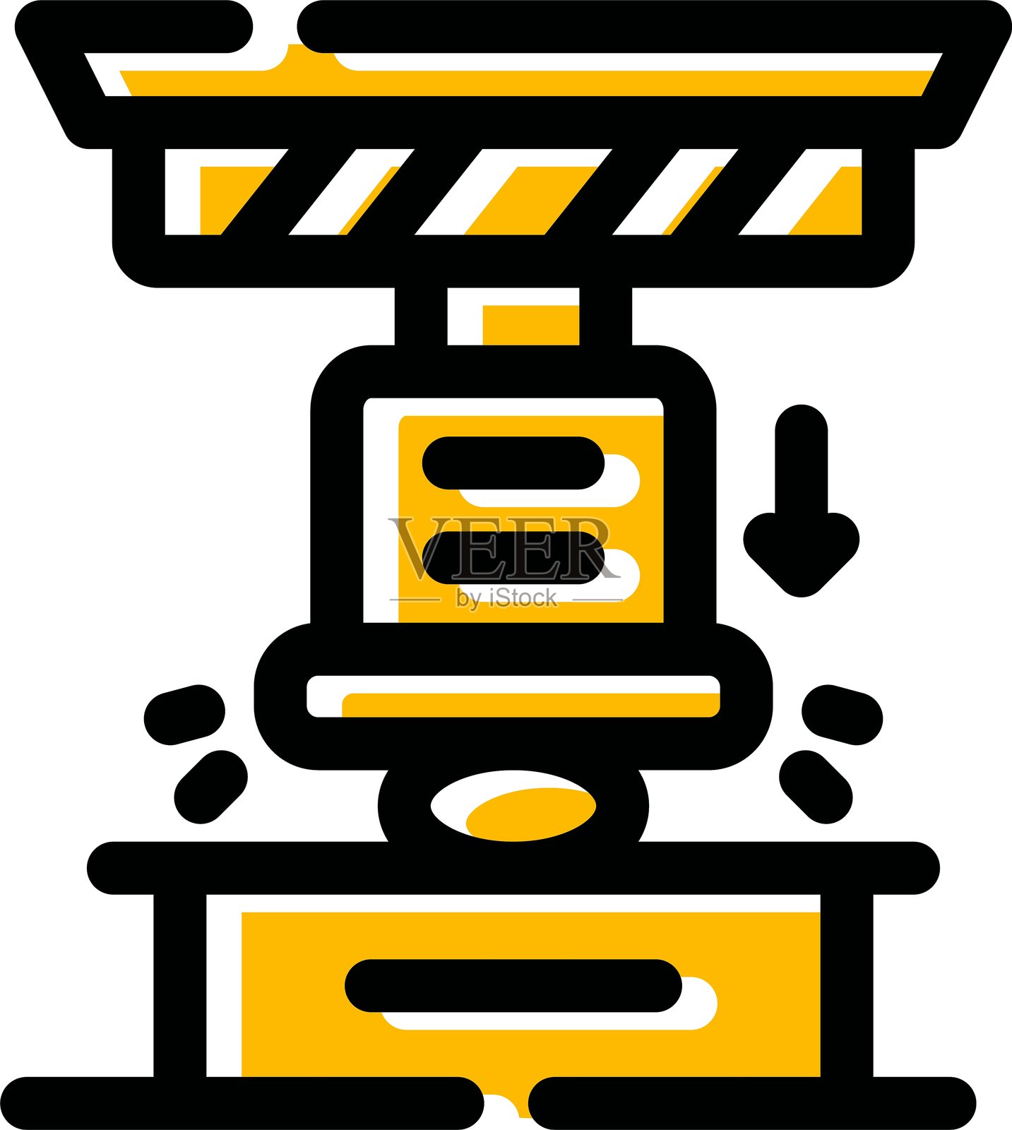 液压图标插画图片素材