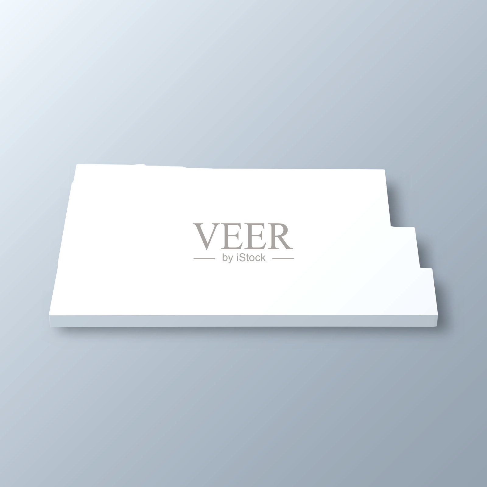 密苏里州里普利县。灰色背景上的3D地图插画图片素材