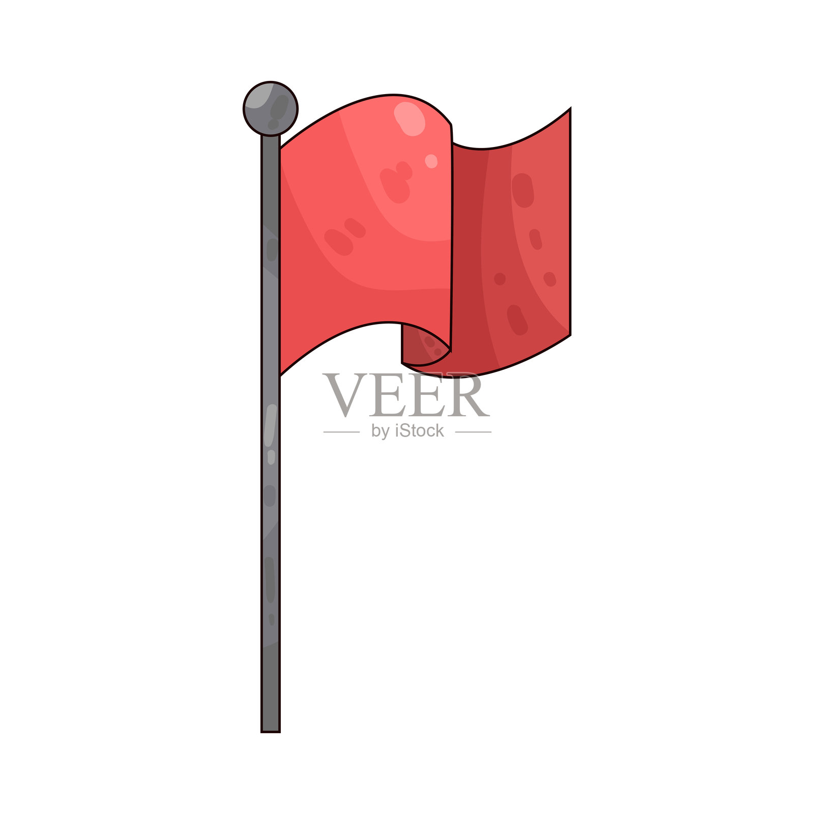 旗帜插画图片素材