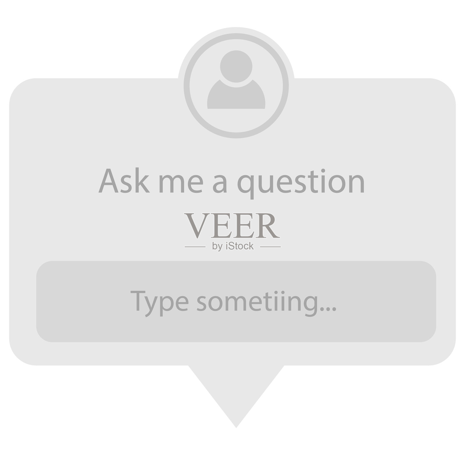 在白色背景上问我一个问题。社交媒体贴纸上问我一个问题。问我一个问题的对话气泡贴纸框架故事测验模板。插画图片素材