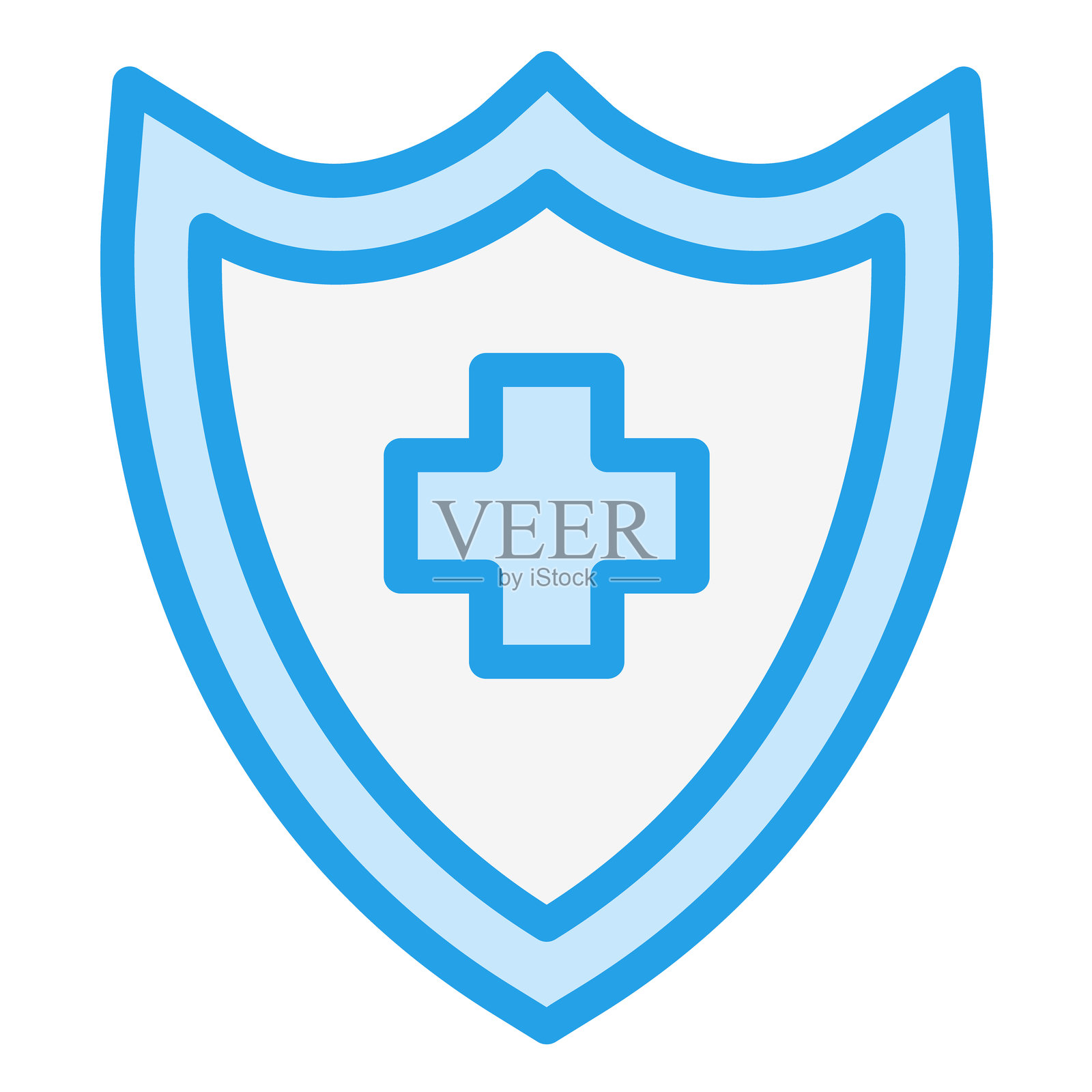 盾牌矢量图标设计插图插画图片素材