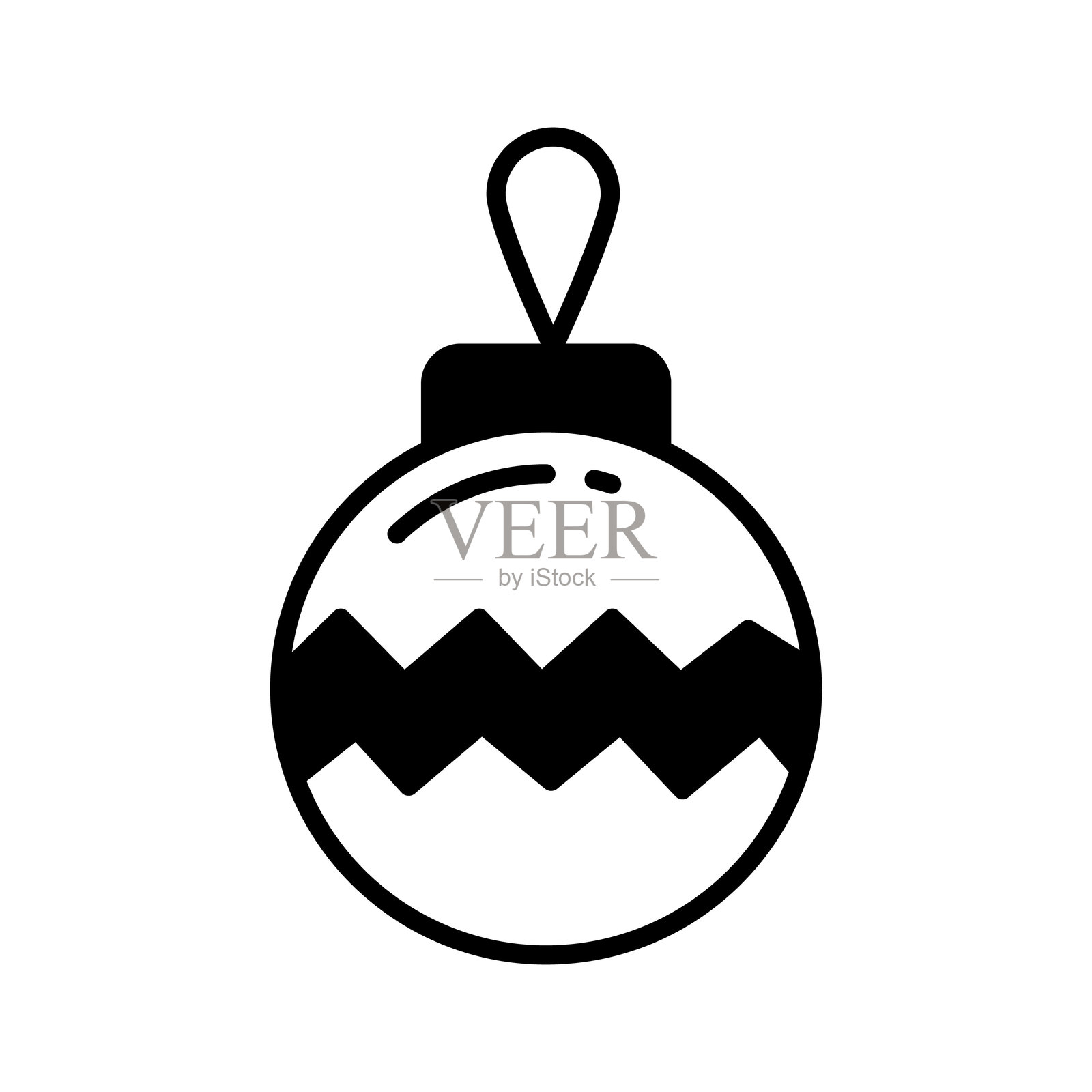 圣诞球插画图片素材