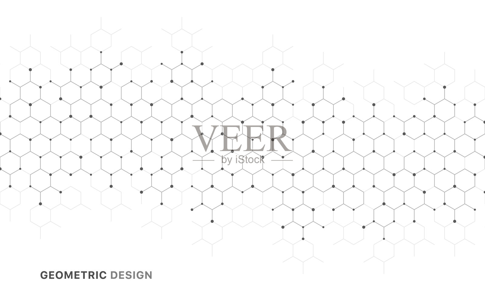 基因工程与分子结构,六边形DNA网络,科学化学与生物技术概念,创新技术,医疗保健与医学设计。插画图片素材