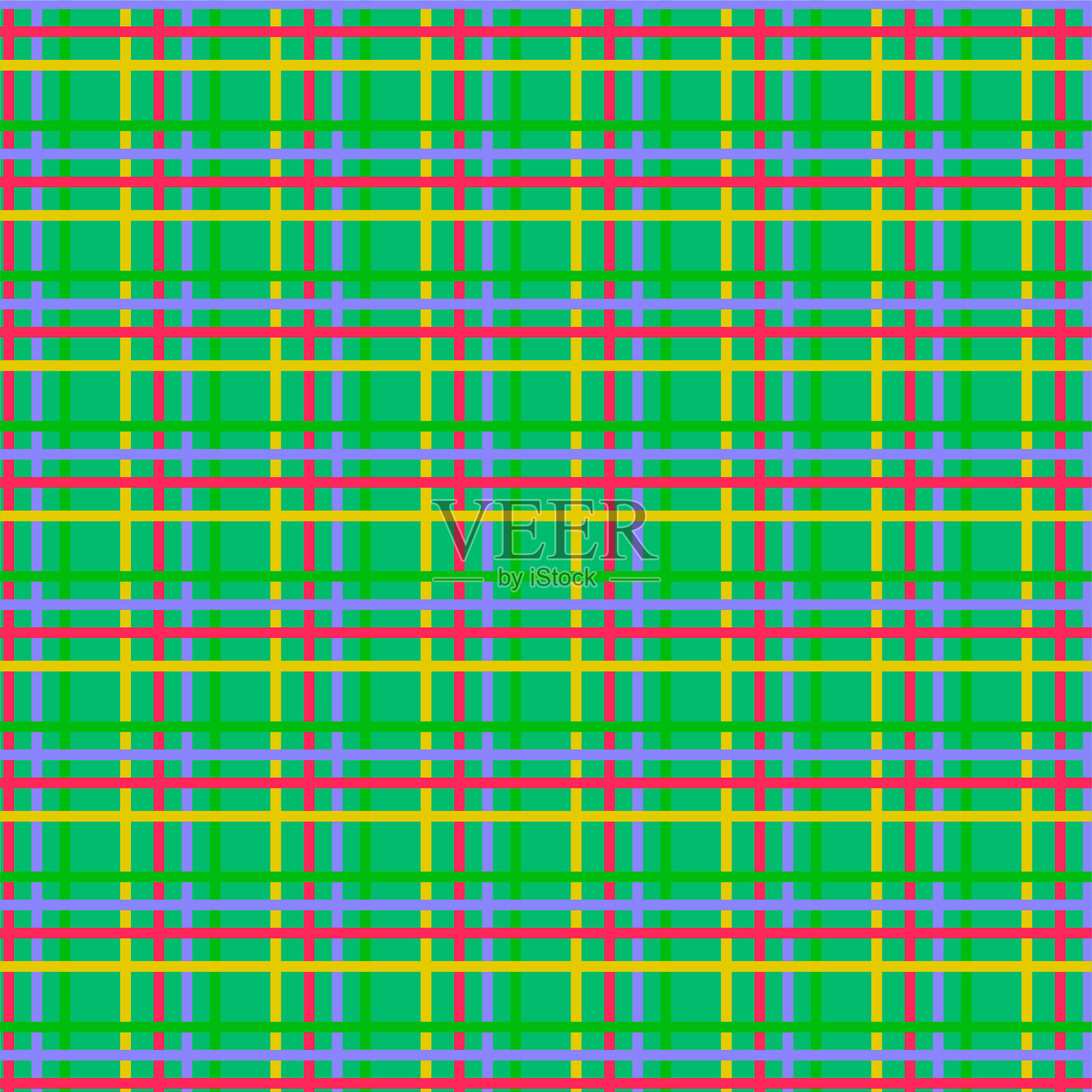 格子图案。无缝简单的深色格纹纹理矢量插图,适用于法兰绒衬衫、毛毯、被套及其他纺织品印刷。插画图片素材