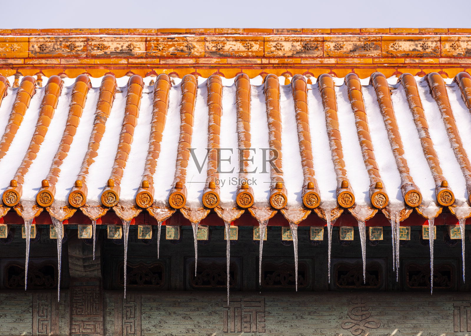 北京重雪中的故宫照片摄影图片