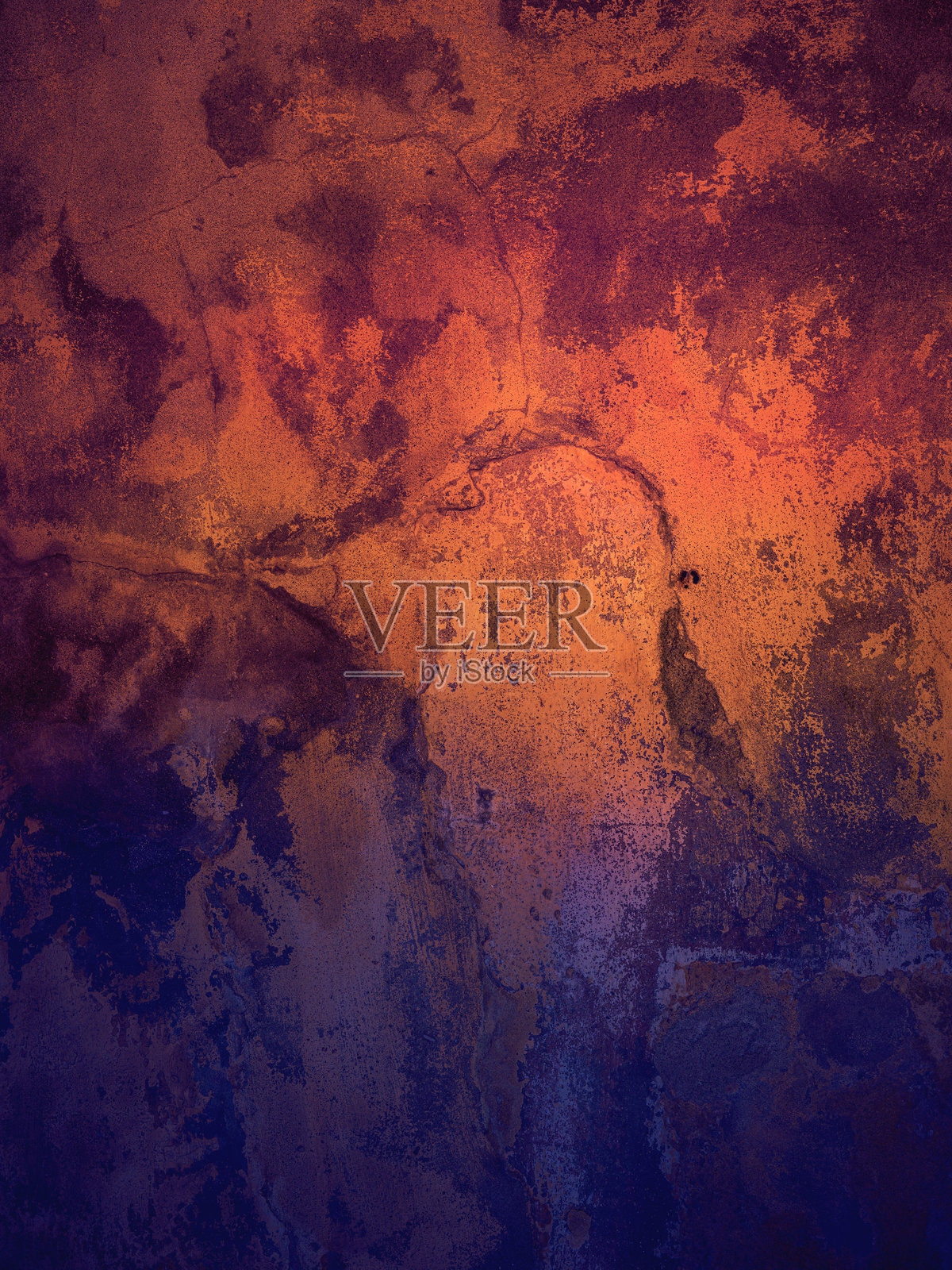 抽象的背景与泥土的纹理和旧墙的鲜艳色彩照片摄影图片