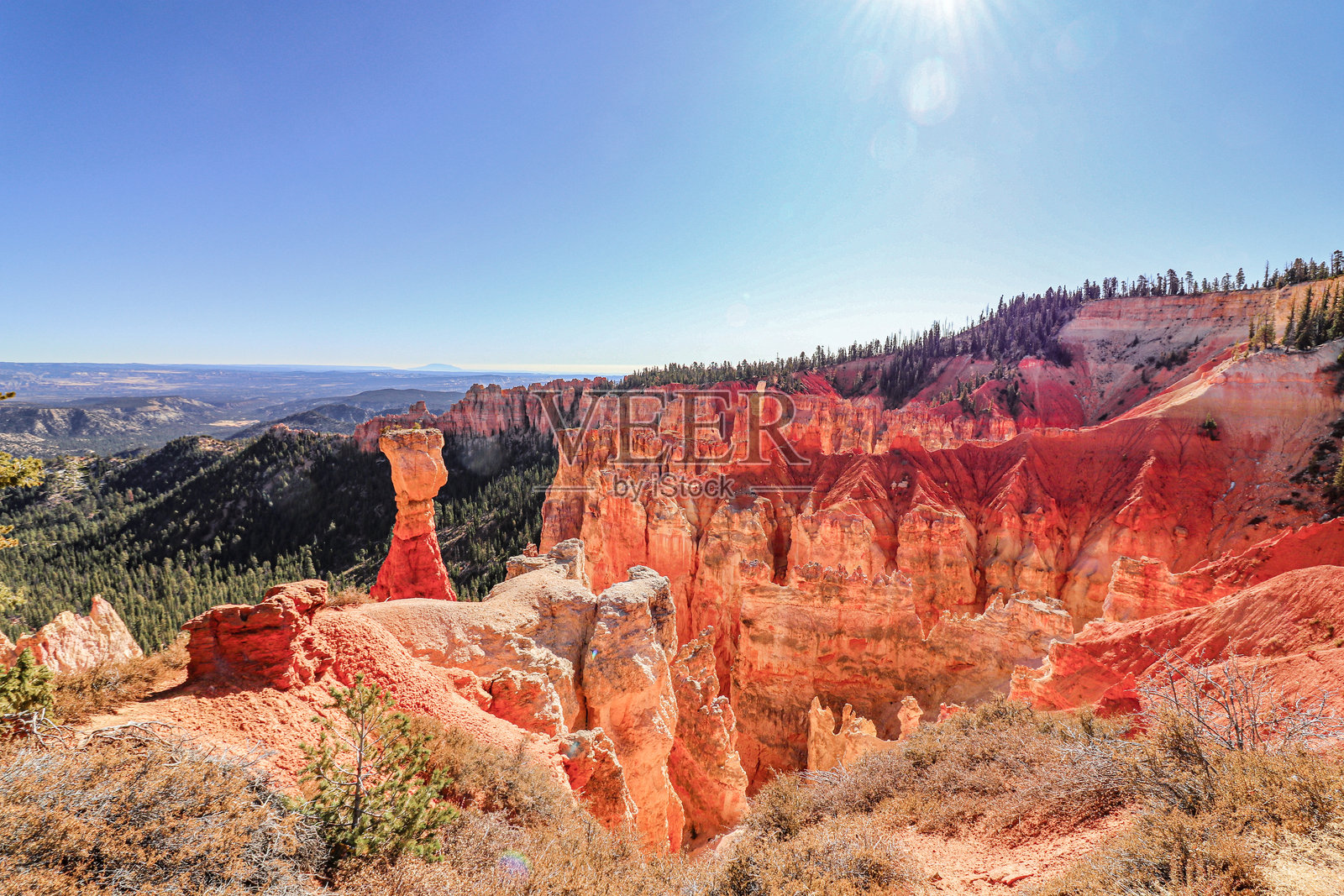 体验布莱斯峡谷令人惊叹的风景和独特迷人的岩石 formations,布莱斯峡谷国家公园,美国照片摄影图片