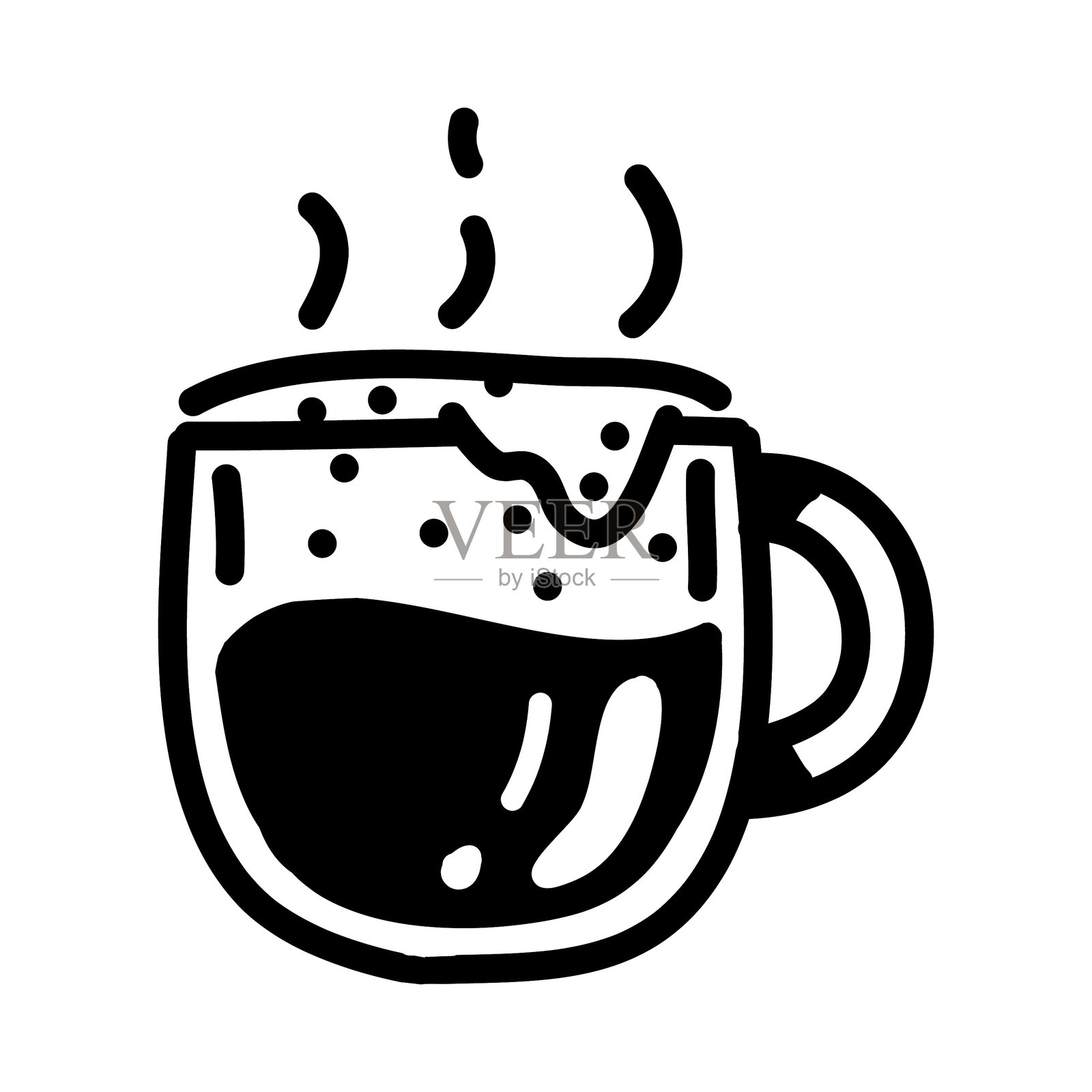 卡布奇诺杯插画图片素材