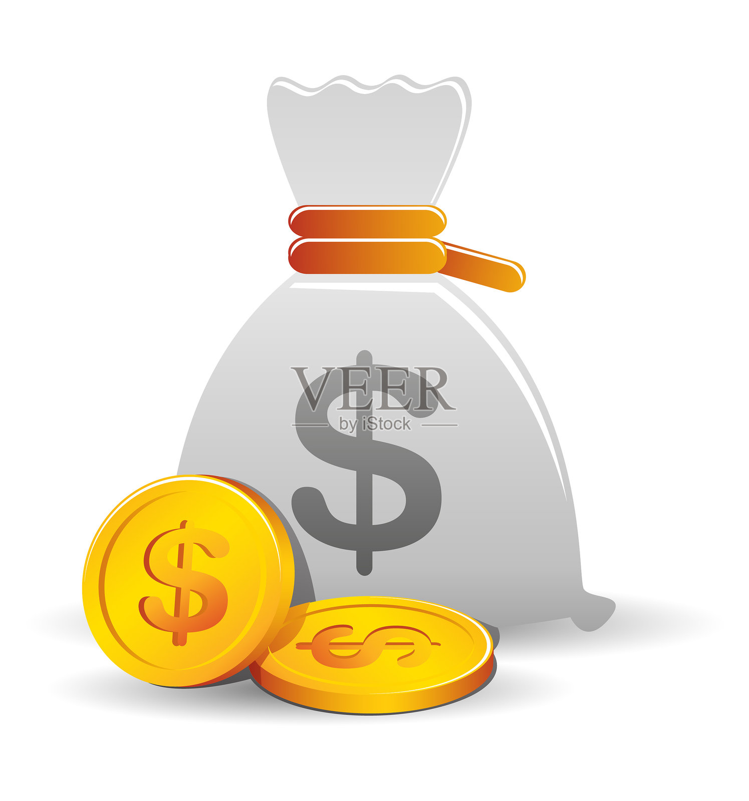 美元汇率图标插画图片素材