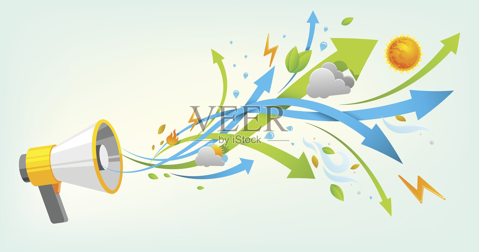 天气声明插画图片素材