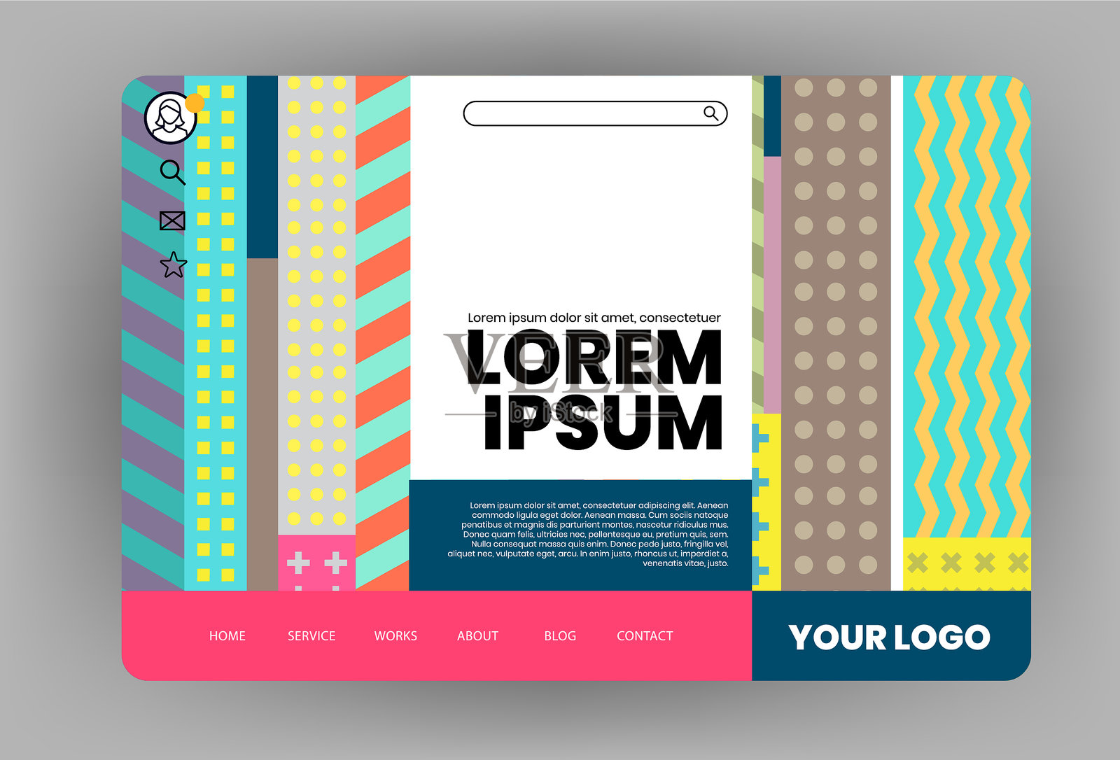 现代网站模板设计设计模板素材