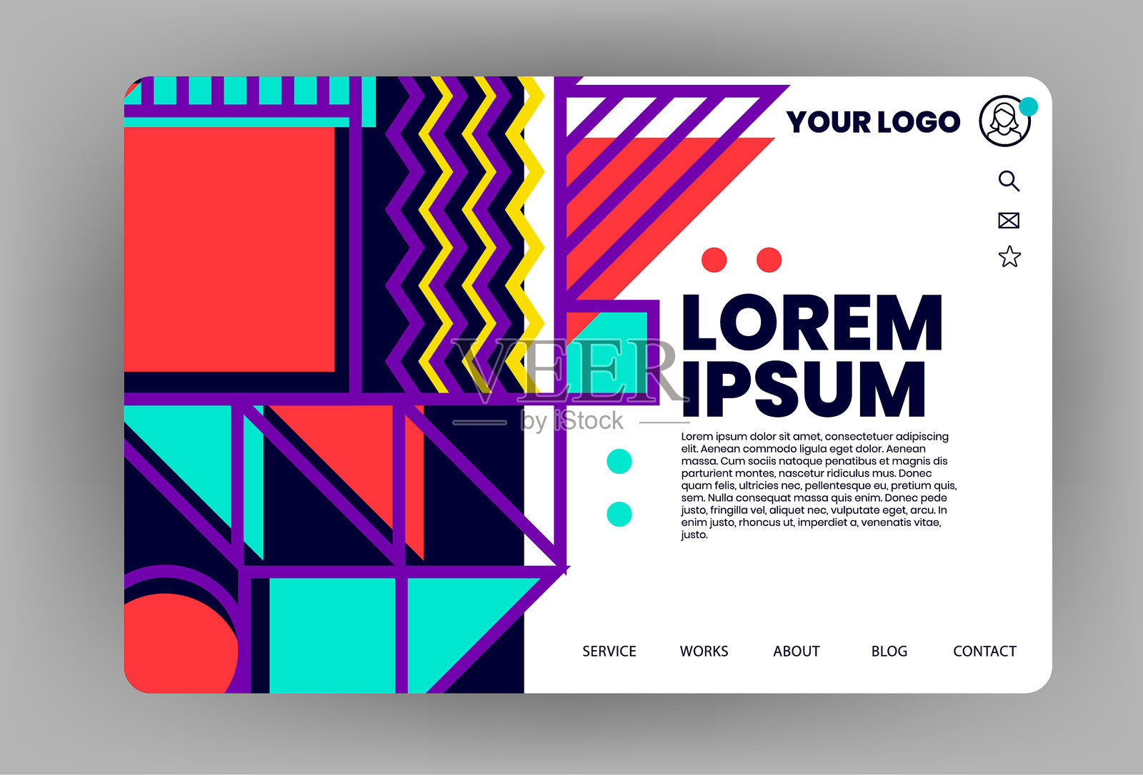 矢量网页设计插画图片素材