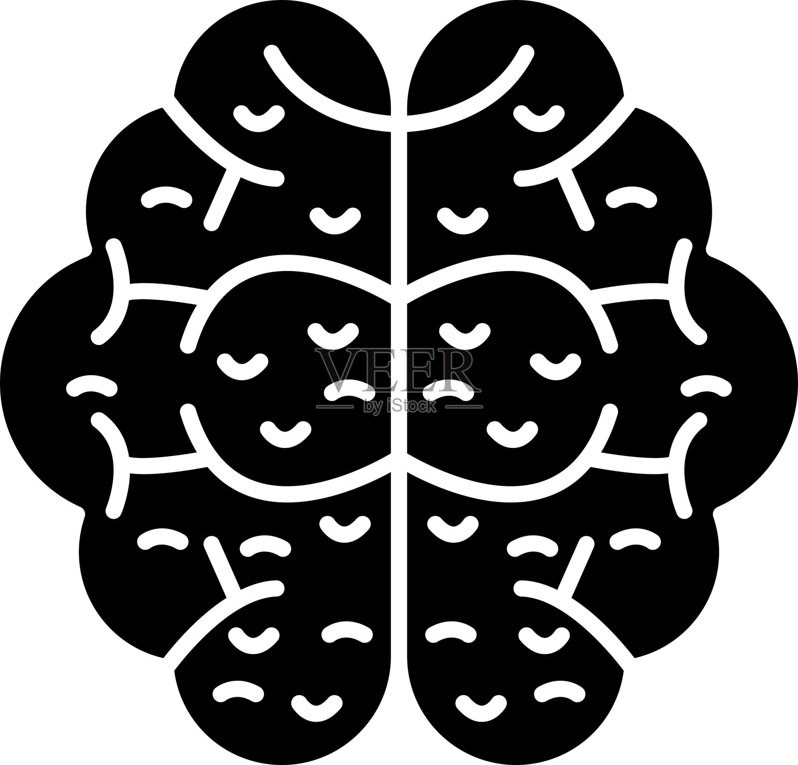 大脑图标插画图片素材