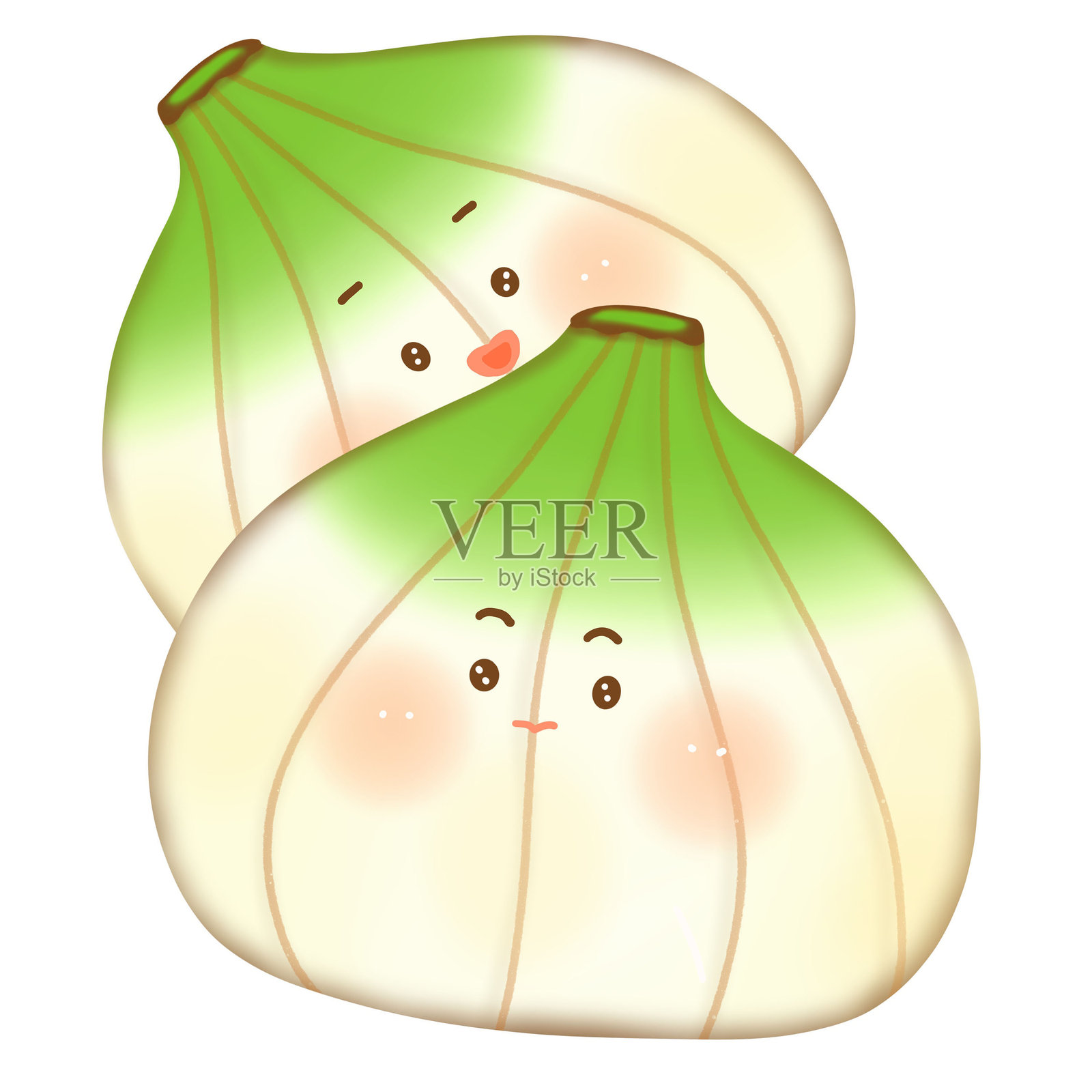 红色和金色洋葱插画图片素材