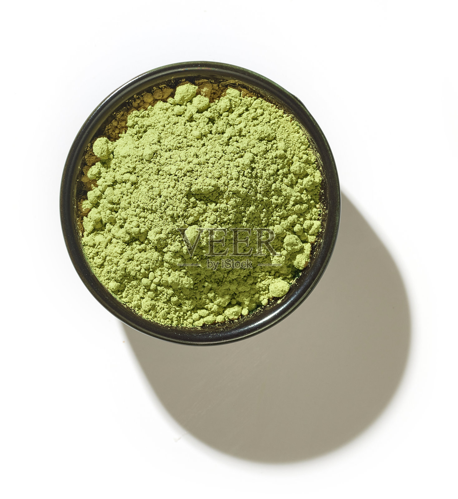 一碗绿色抹茶粉照片摄影图片