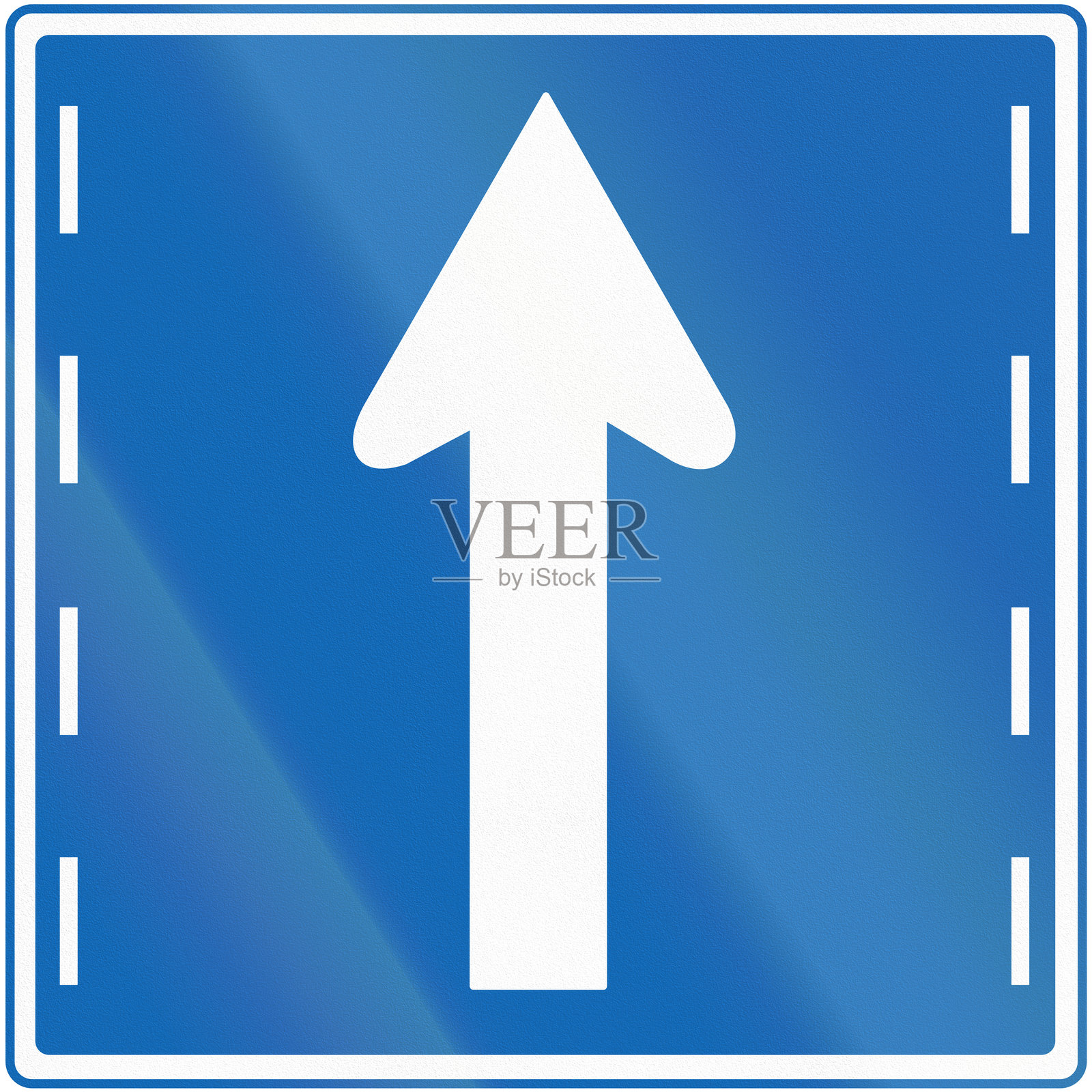 日本的道路标志 - 直行车道插画图片素材