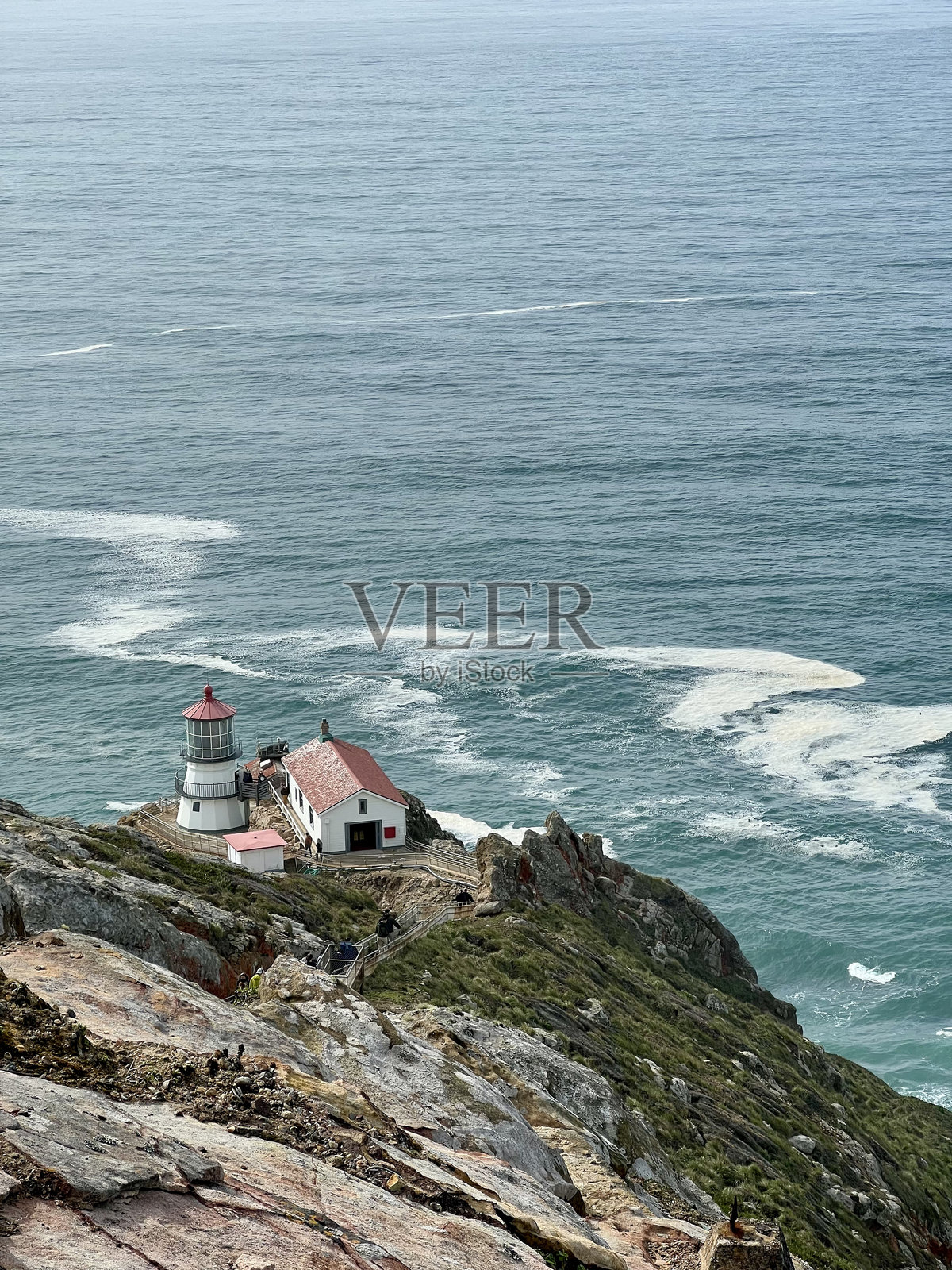 马林县的点雷耶斯灯塔照片摄影图片