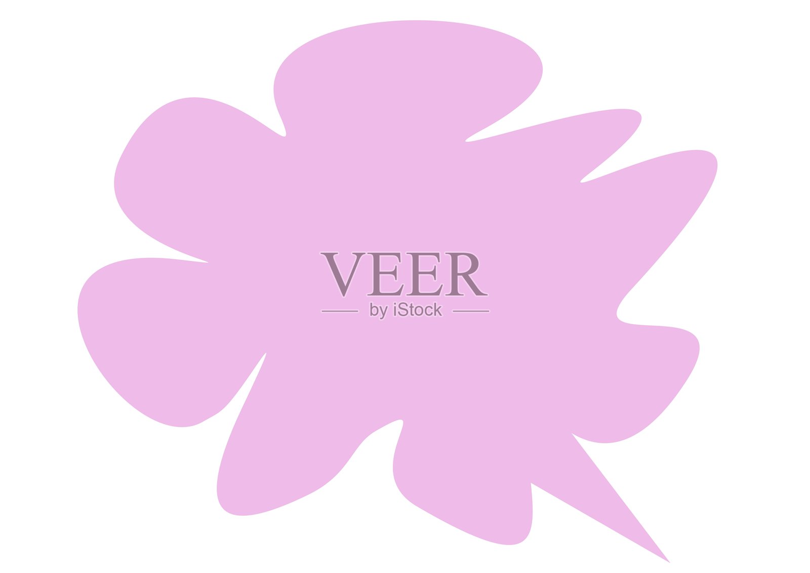 粉色气球云朵形状插画图片素材