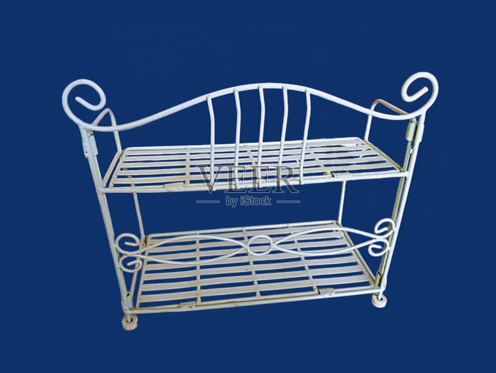 双层白色多功能架照片摄影图片