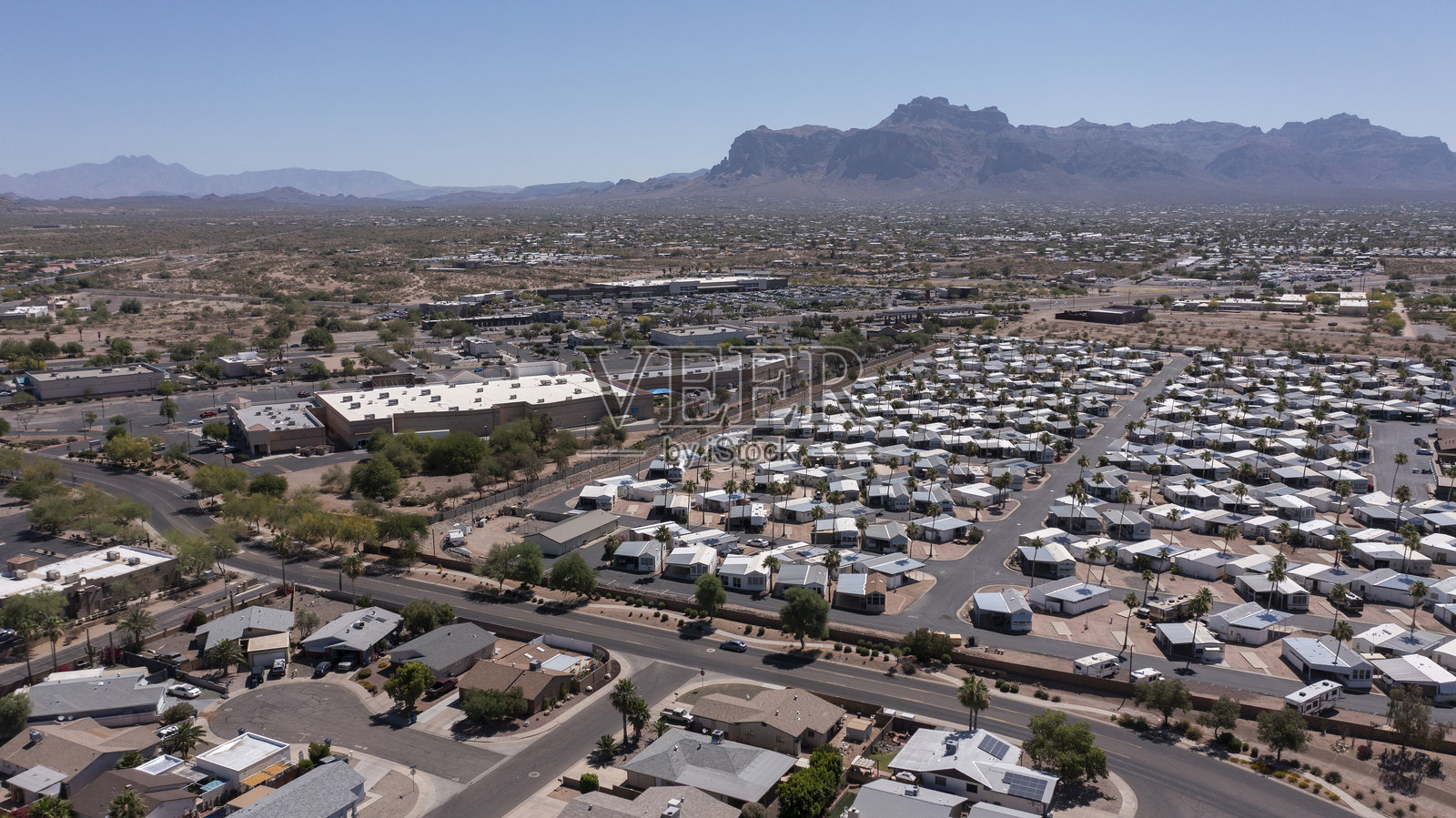 亚利桑那州阿帕奇交汇处的住房照片摄影图片