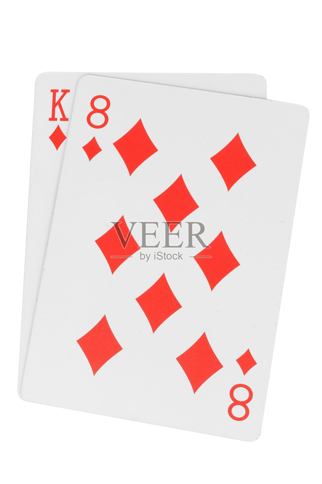 白色背景上的扑克牌赌博照片摄影图片