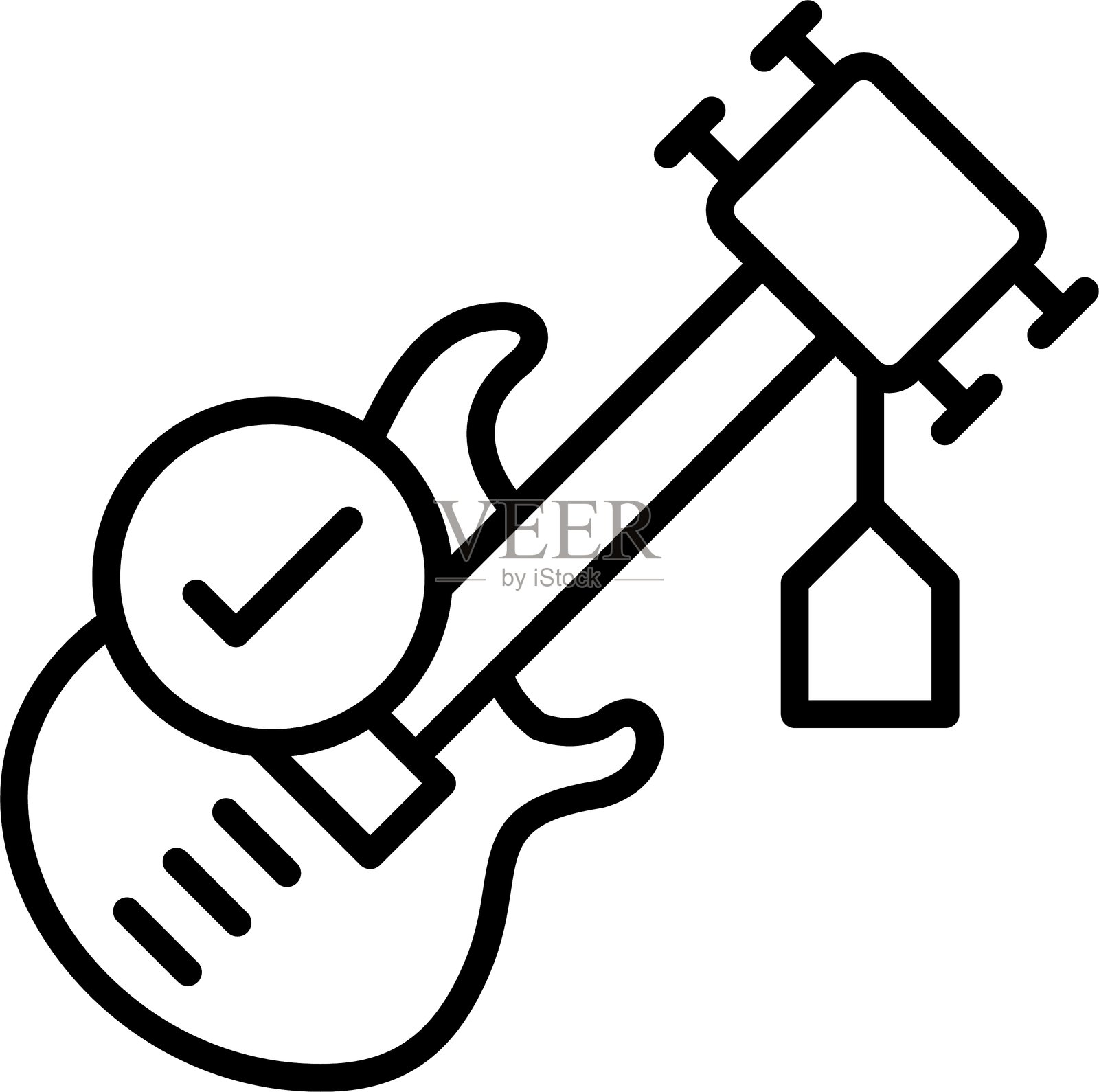 电吉他图标插画图片素材