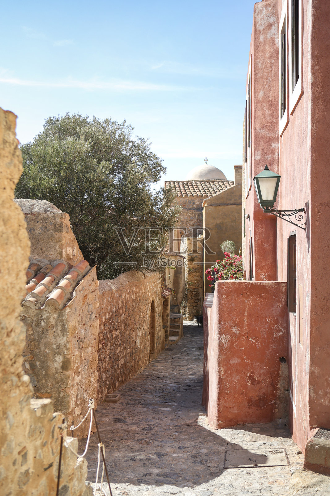 莫尼姆瓦西亚的街道照片摄影图片